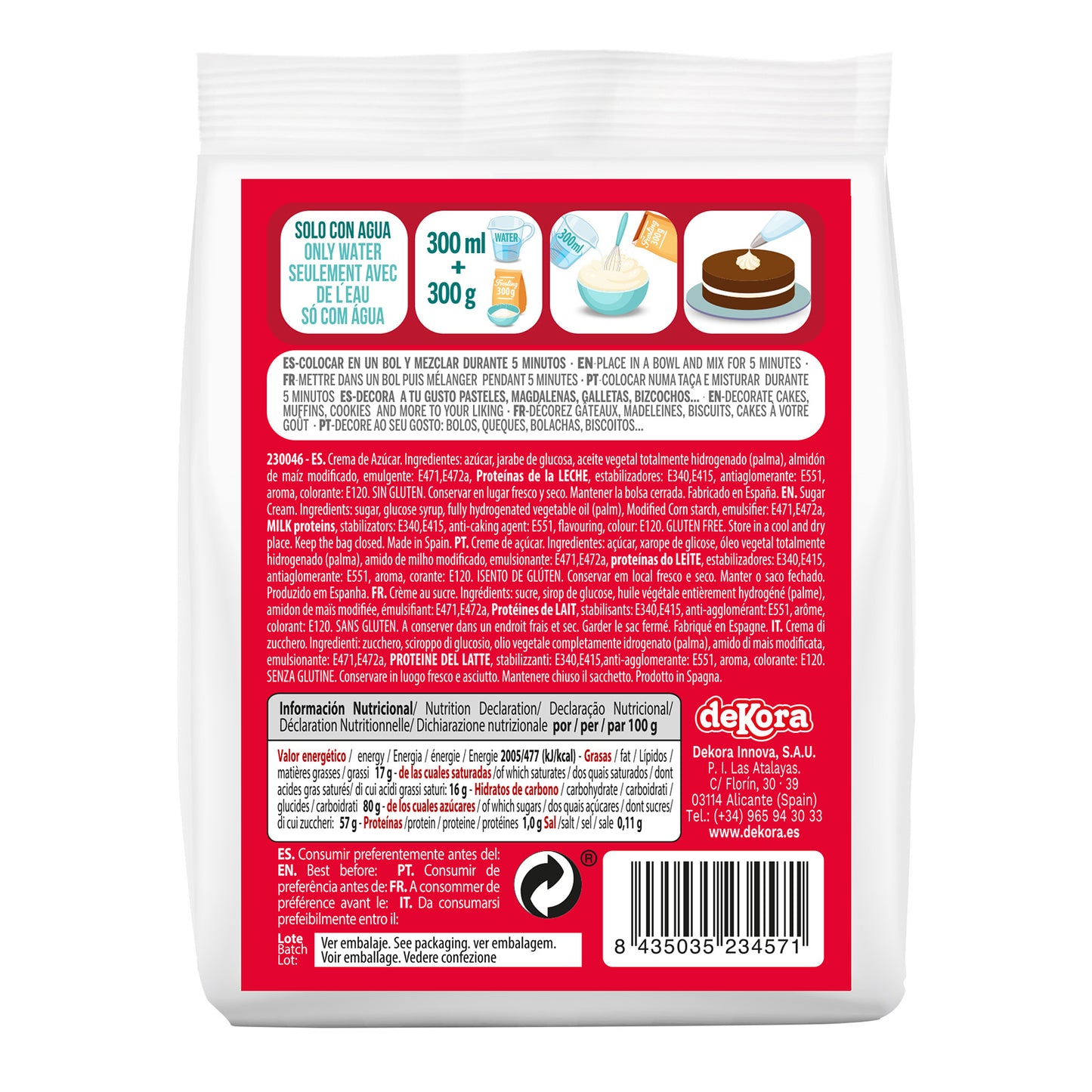 FROSTING POUDRE FRAISE 300 G