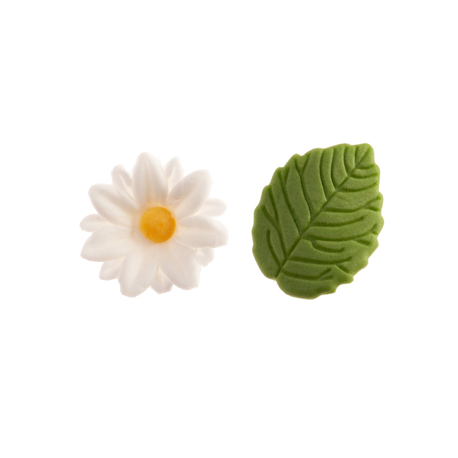 BLÍSTER AZÚCAR 7 MARGARITAS BLANCAS Y 5 HOJAS VERDES