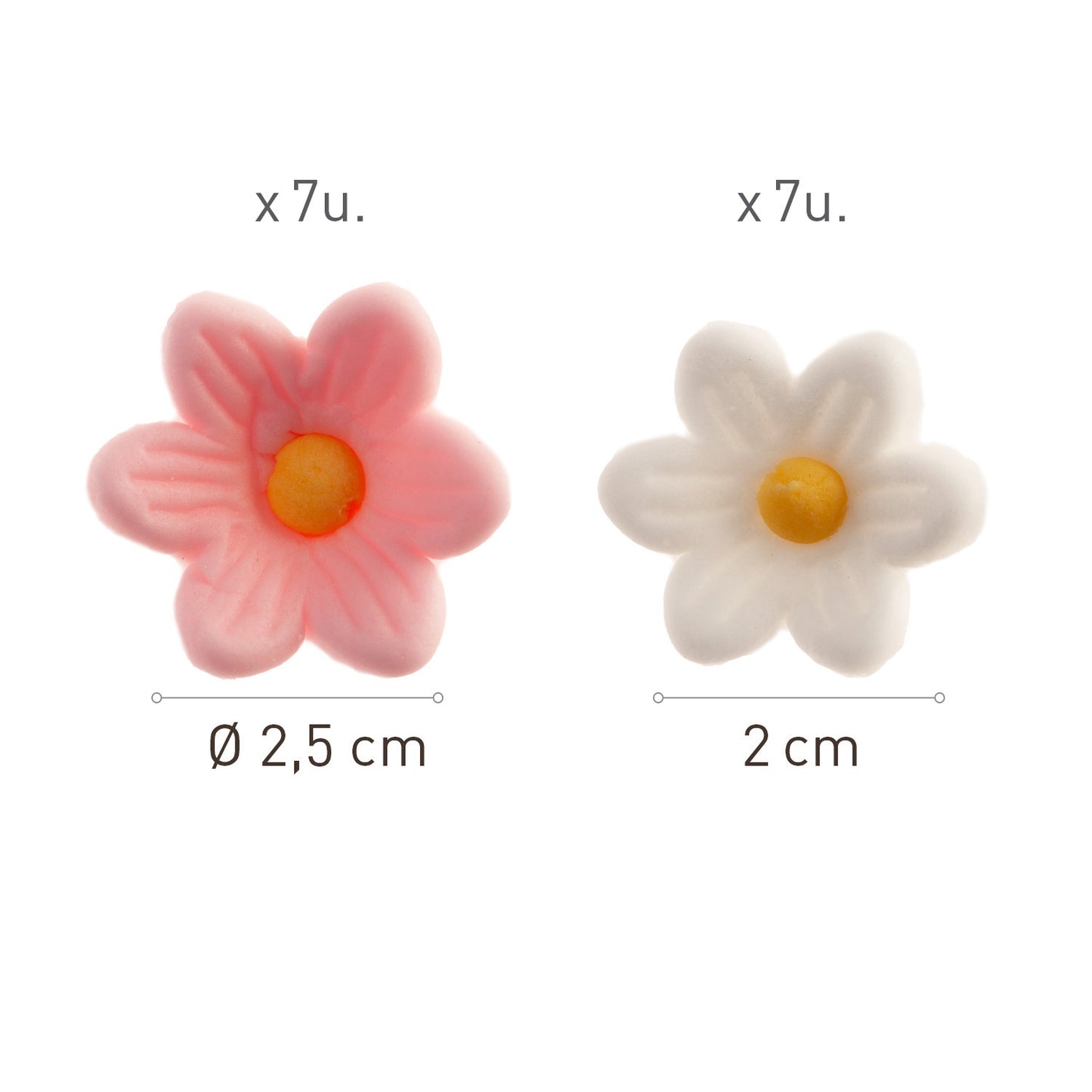 BLÍSTER AZÚCAR 7 MARGARITAS BLANCAS Y 7 ROSAS