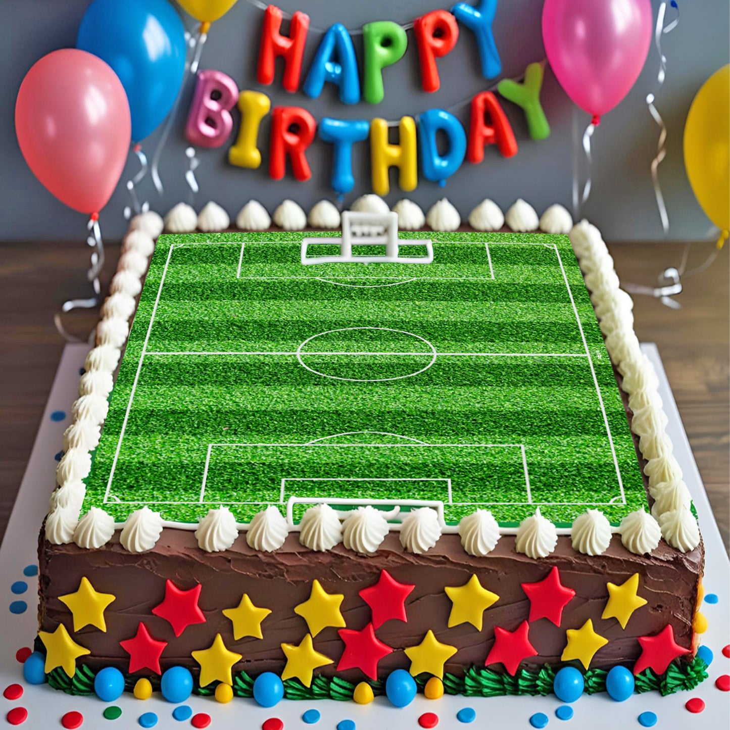 LAMINA COMESTIBLE CAMPO FUTBOL 20X27CM ZERO