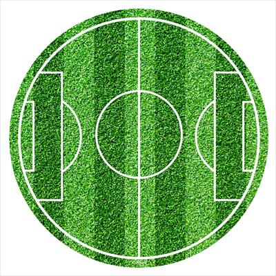 DISCO COMESTÍVEL PARA BOLOS CAMPO FUTEBOL 20CM ZERO