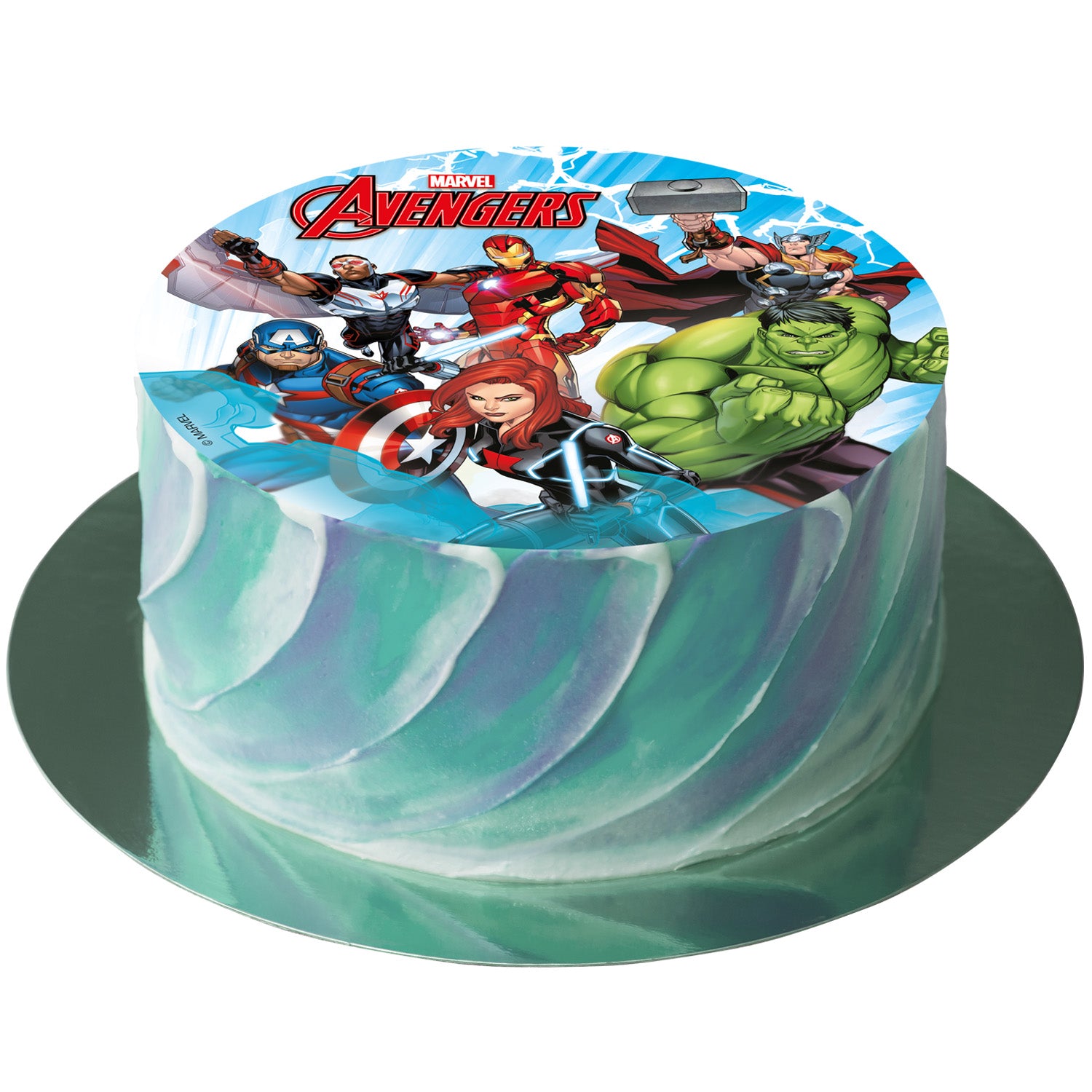 DISCO COMMESTIBLE TORTA AVENGERS ZERO 15,5CM