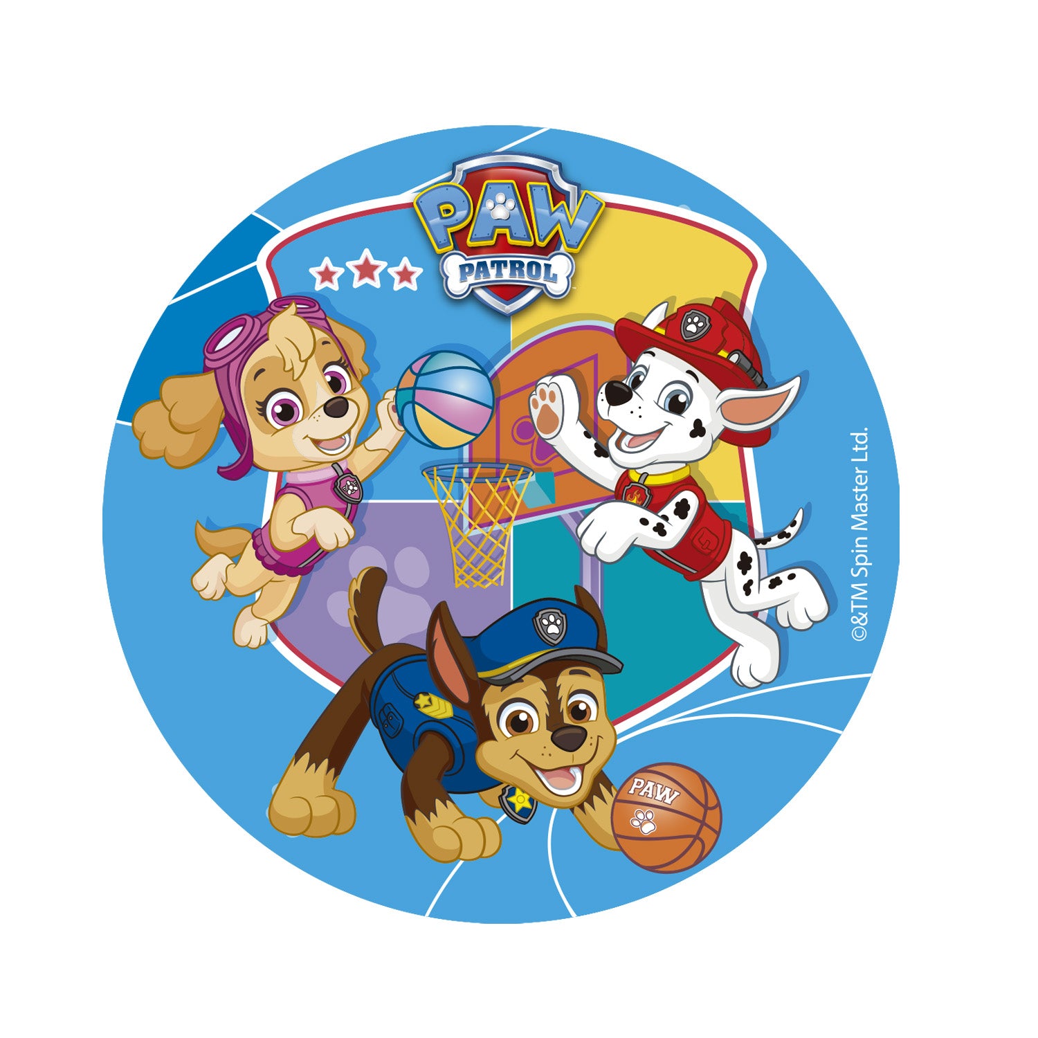 DISQUE COMESTIBLE DÉCO GÂTEAUX PAW PATROL ZERO 15,5CM