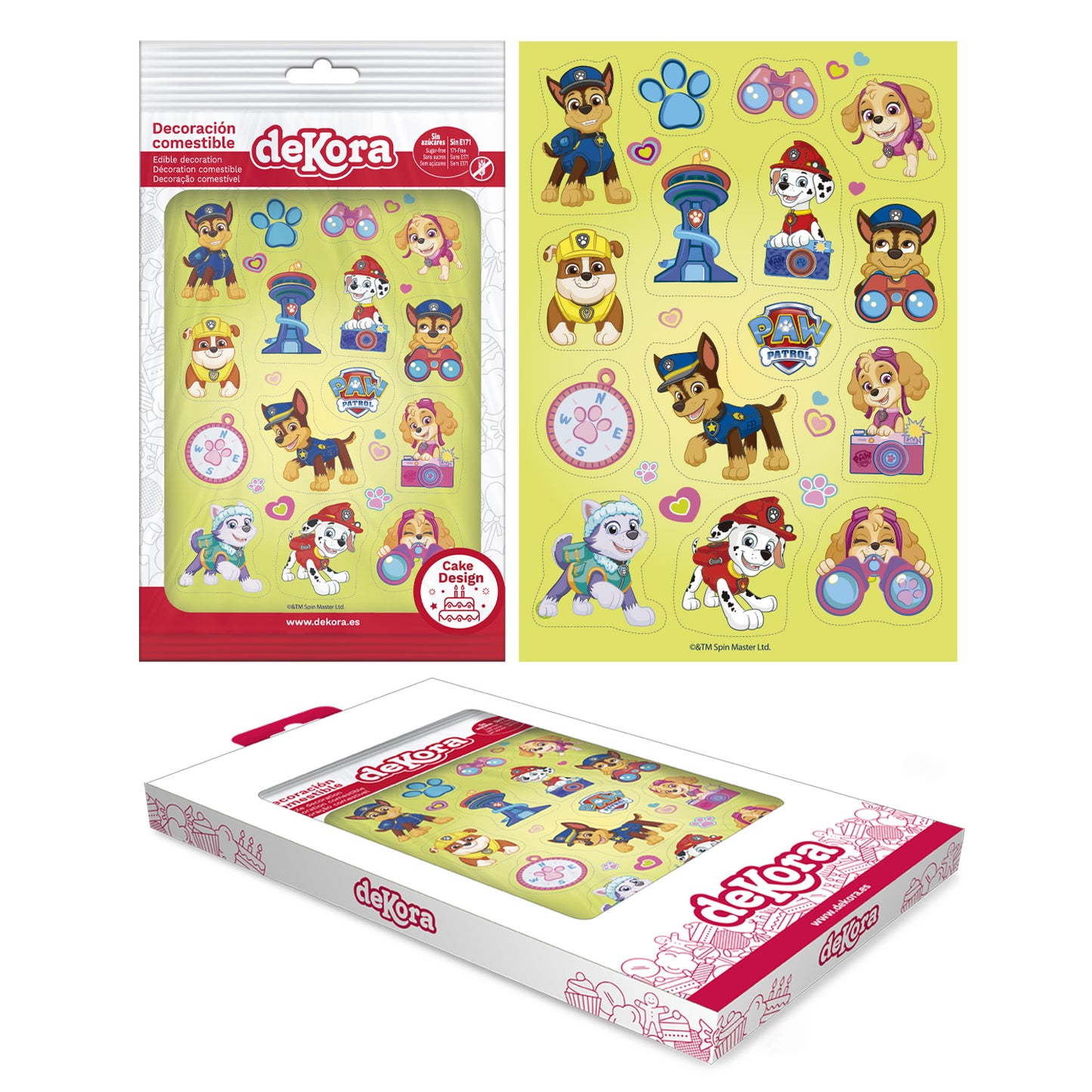 VESTIDOLCI COMMESTIBILE RITAGLIABILI PAW PATROL ZERO