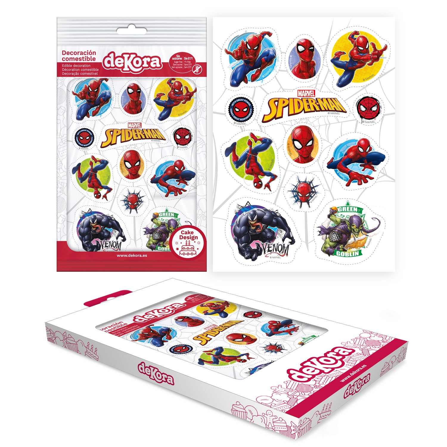 SPIDER-MAN CUTTING EDIBLE CAKE DECORATION ZERO