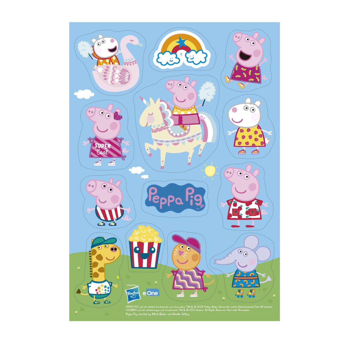 DECORACIÓN COMESTIBLE RECORTABLE PEPPA PIG ZERO