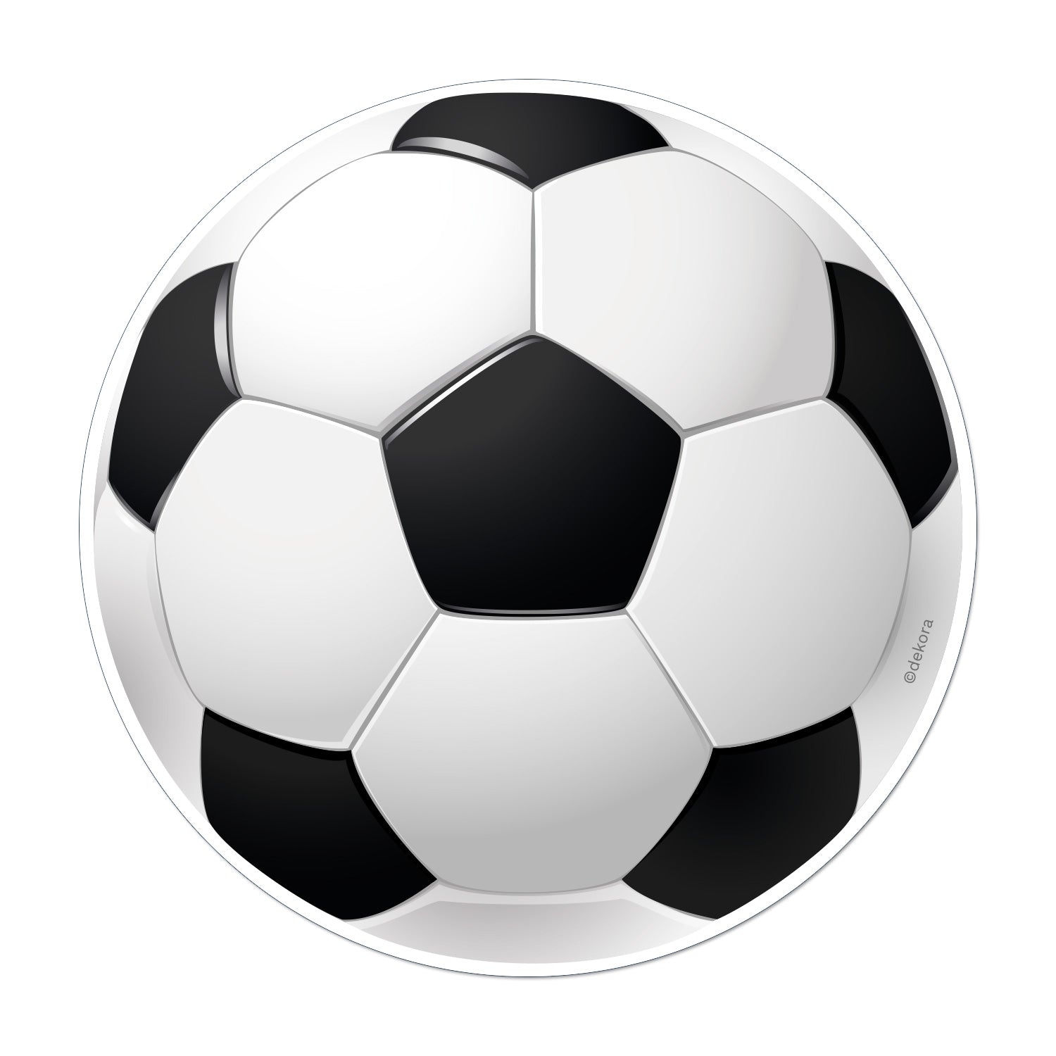 DISCO COMESTÍVEL DECORAR BOLOS FUTEBOL 15,5CM