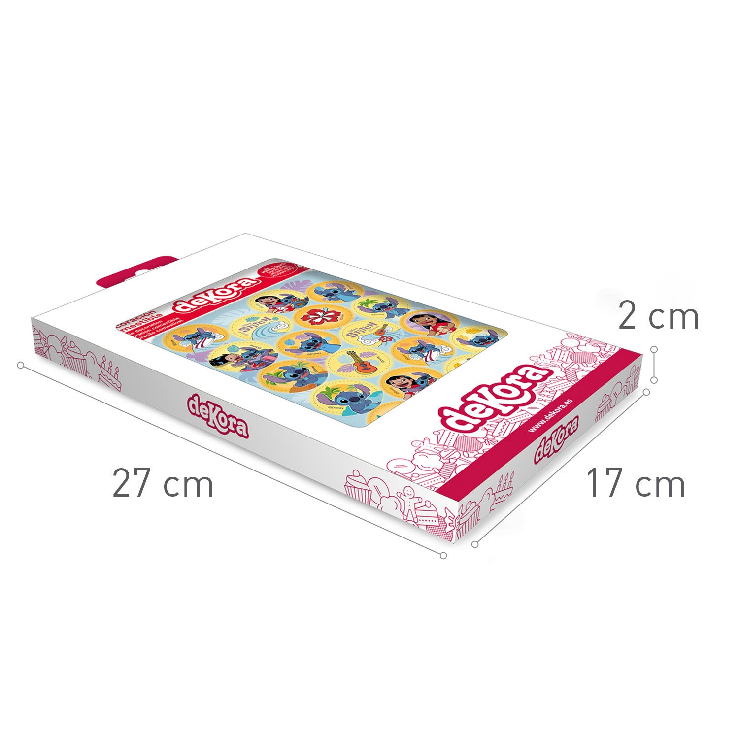 MINI DISCOS COMESTIBLES STITCH Ø 3,4CM ZERO A5