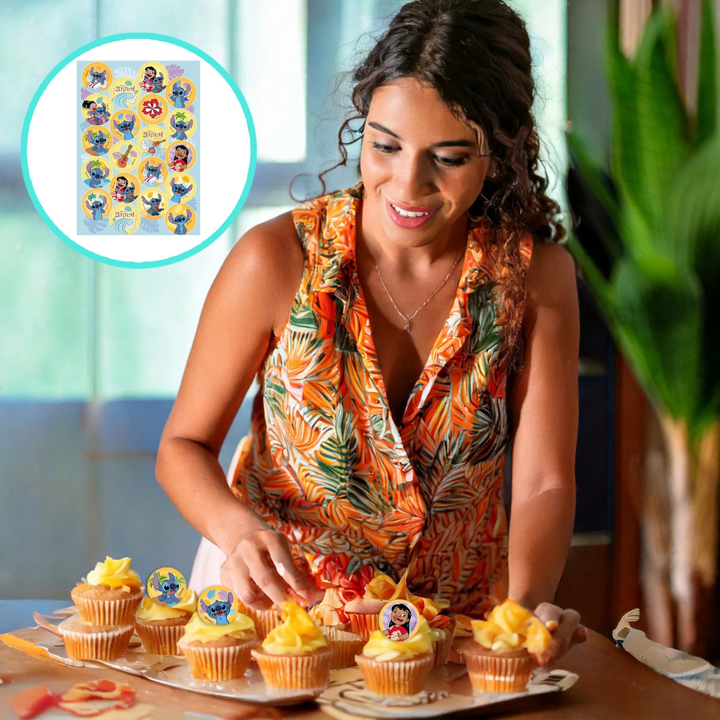 MINI DISQUES COMESTIBLES STITCH Ø 3,4CM ZÉRO A5