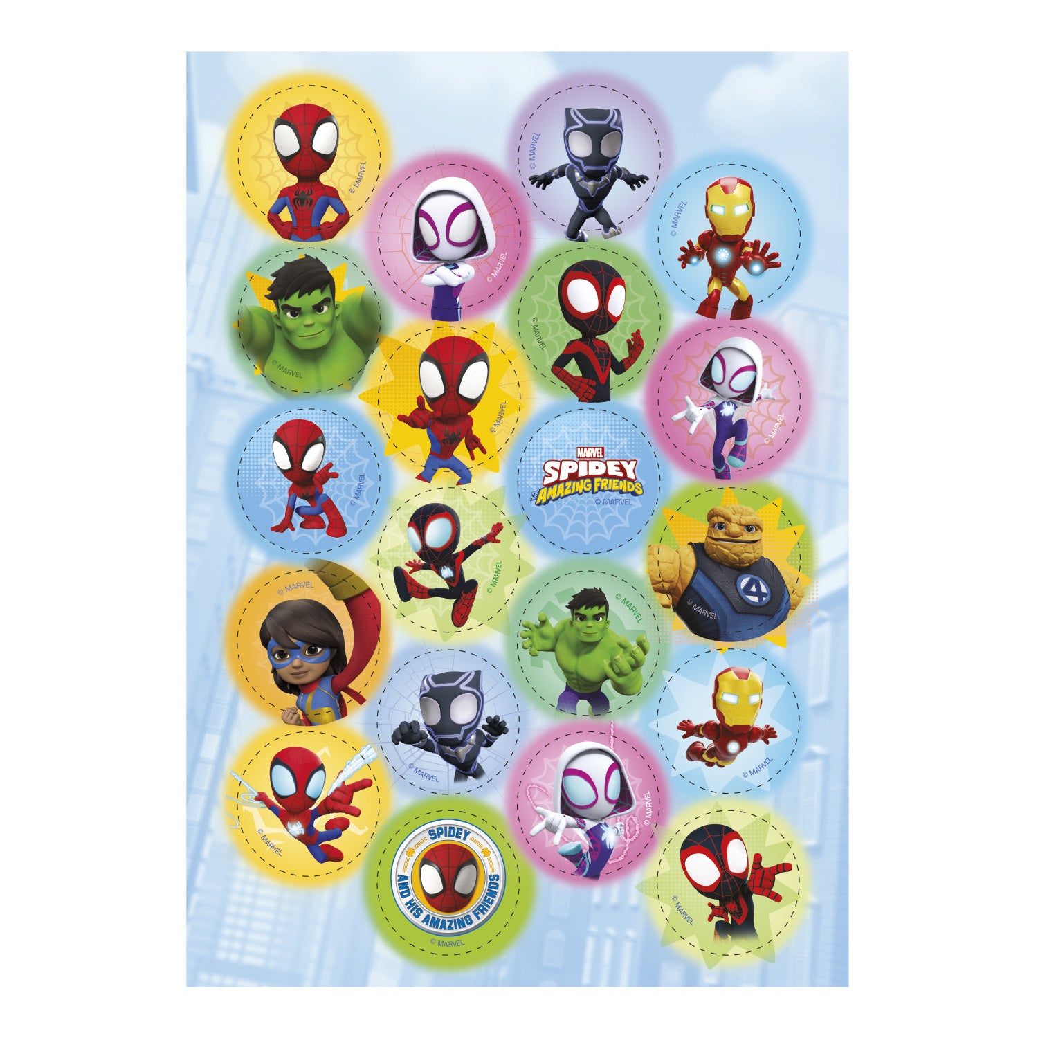 MINI DISCOS COMESTÍVEIS SPIDEY Ø 3,4CM ZERO A5