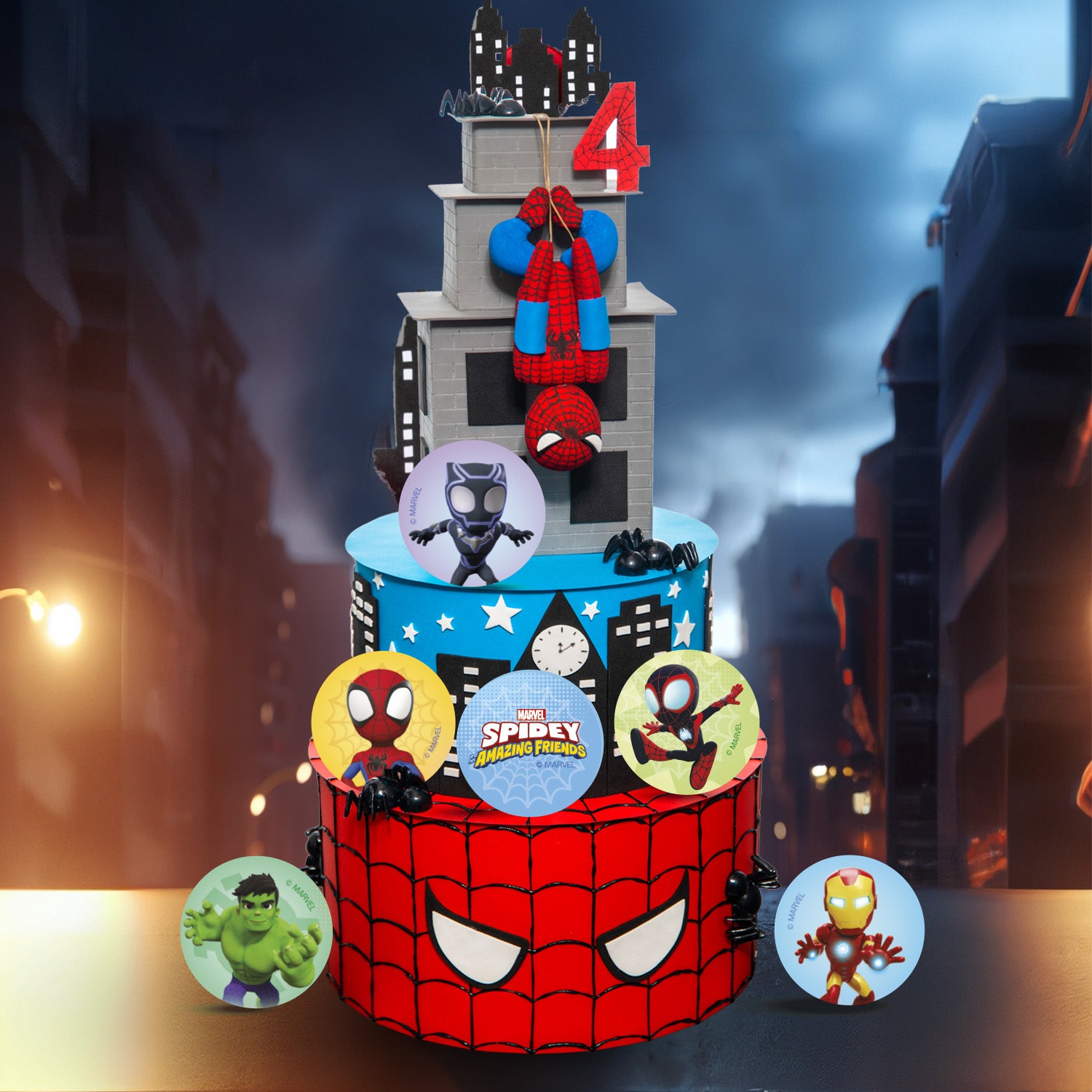 SPIDEY EDIBLE MINI DISCS Ø 3,4CM ZERO A5