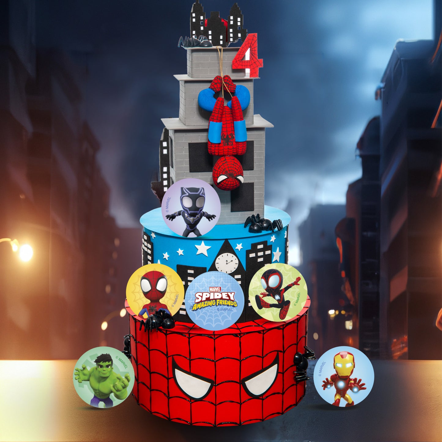 SPIDEY EDIBLE MINI DISCS Ø 3,4CM ZERO A5