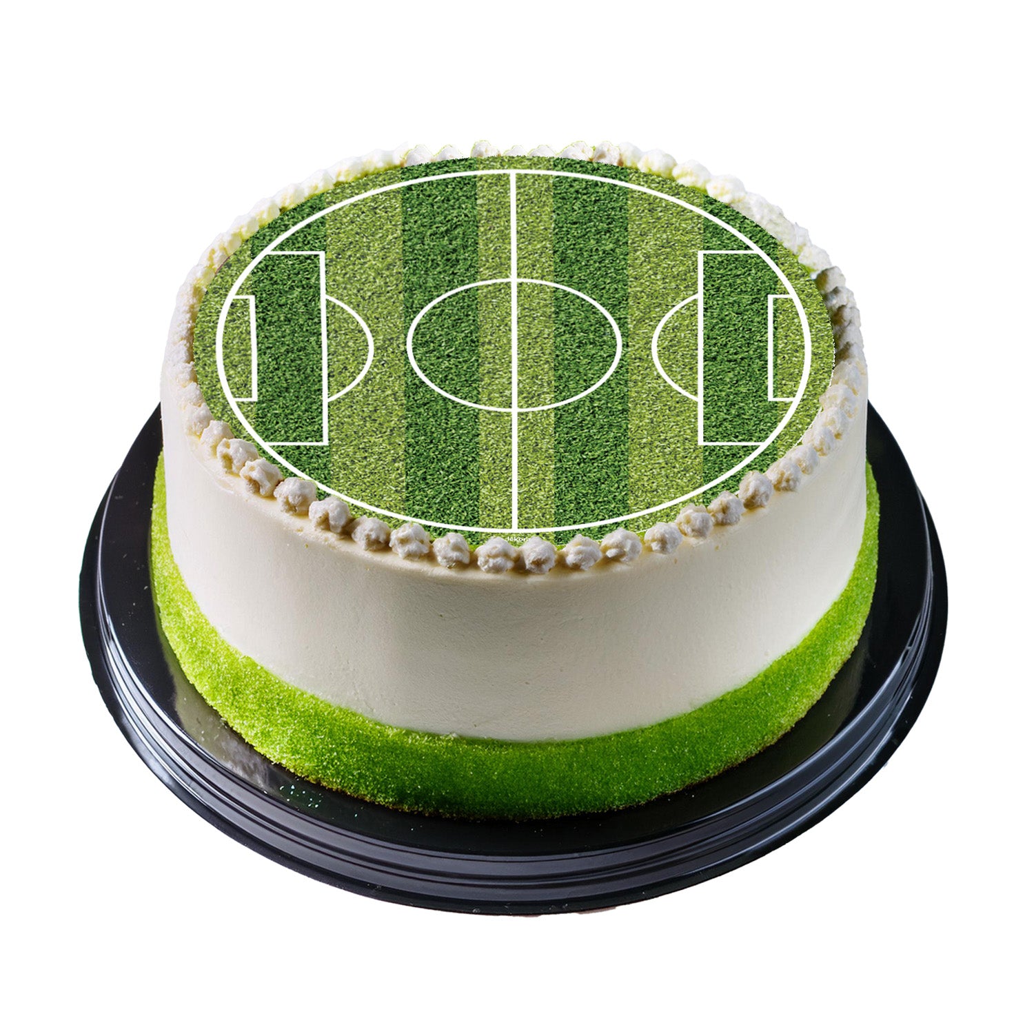 DISCO COMESTIBLE TARTA CAMPO DE FÚTBOL 15.5CM