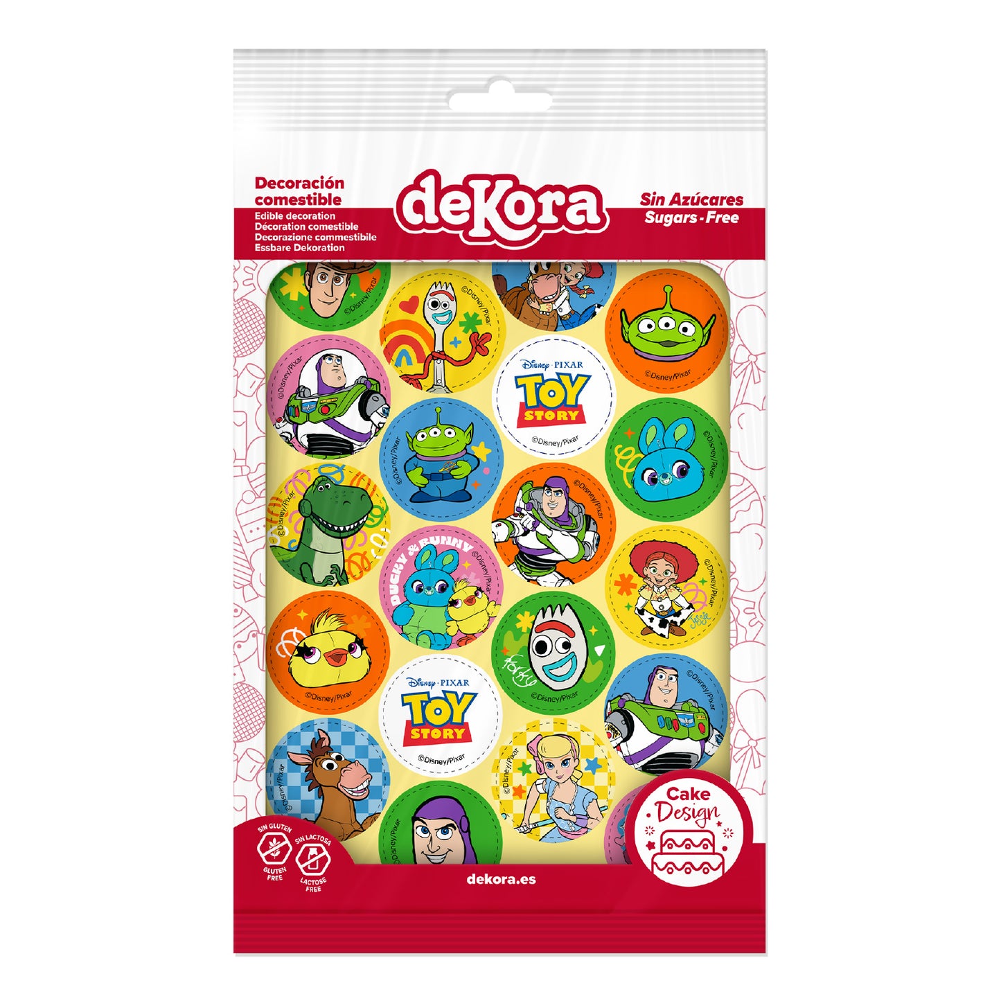 EDIBLE TOY STORY MINI DISCS Ø 3.4CM