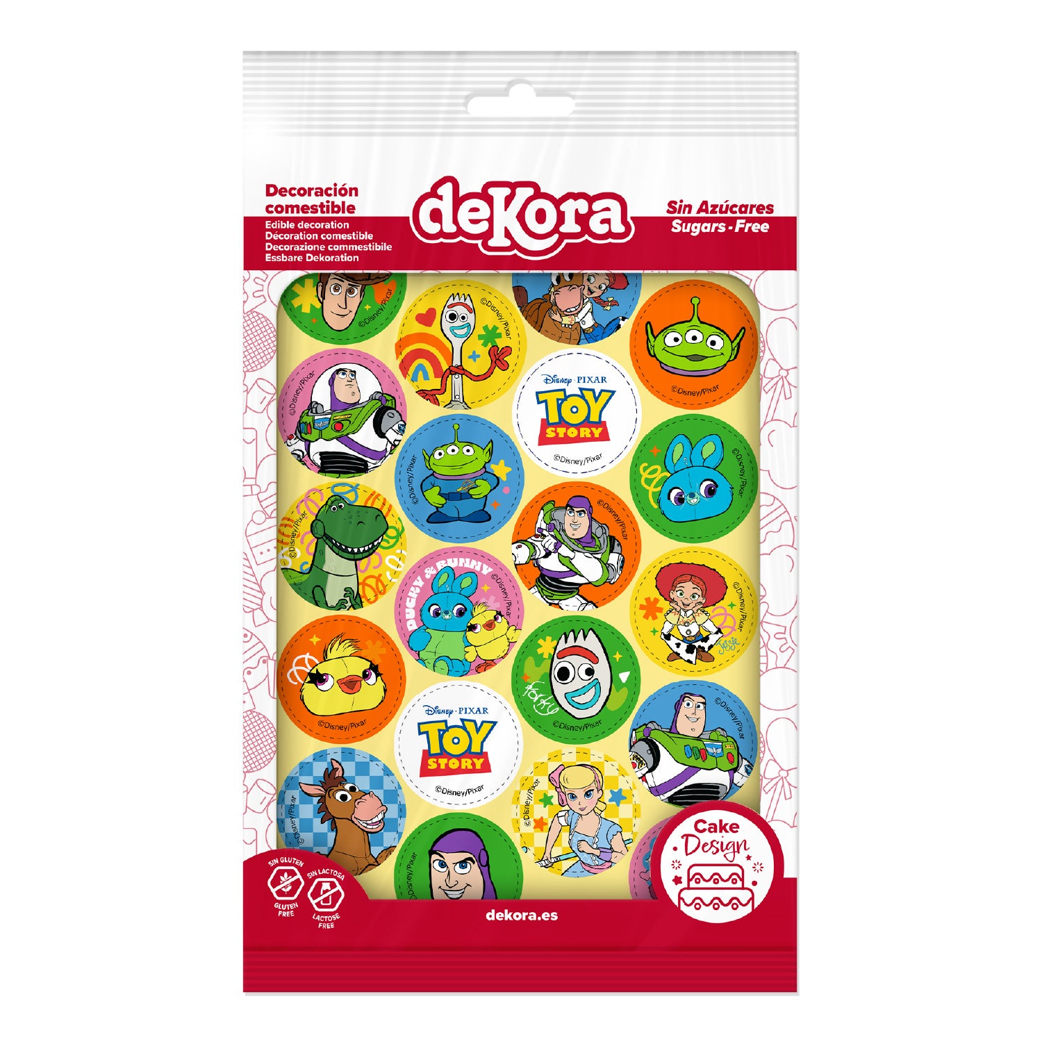 EDIBLE TOY STORY MINI DISCS Ø 3.4CM