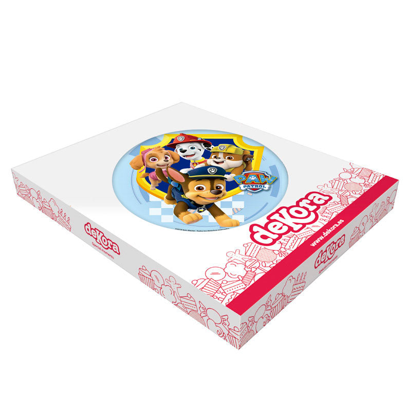 DISCO COMESTÍVEL PARA BOLOS PATRULHA PATA 20CM