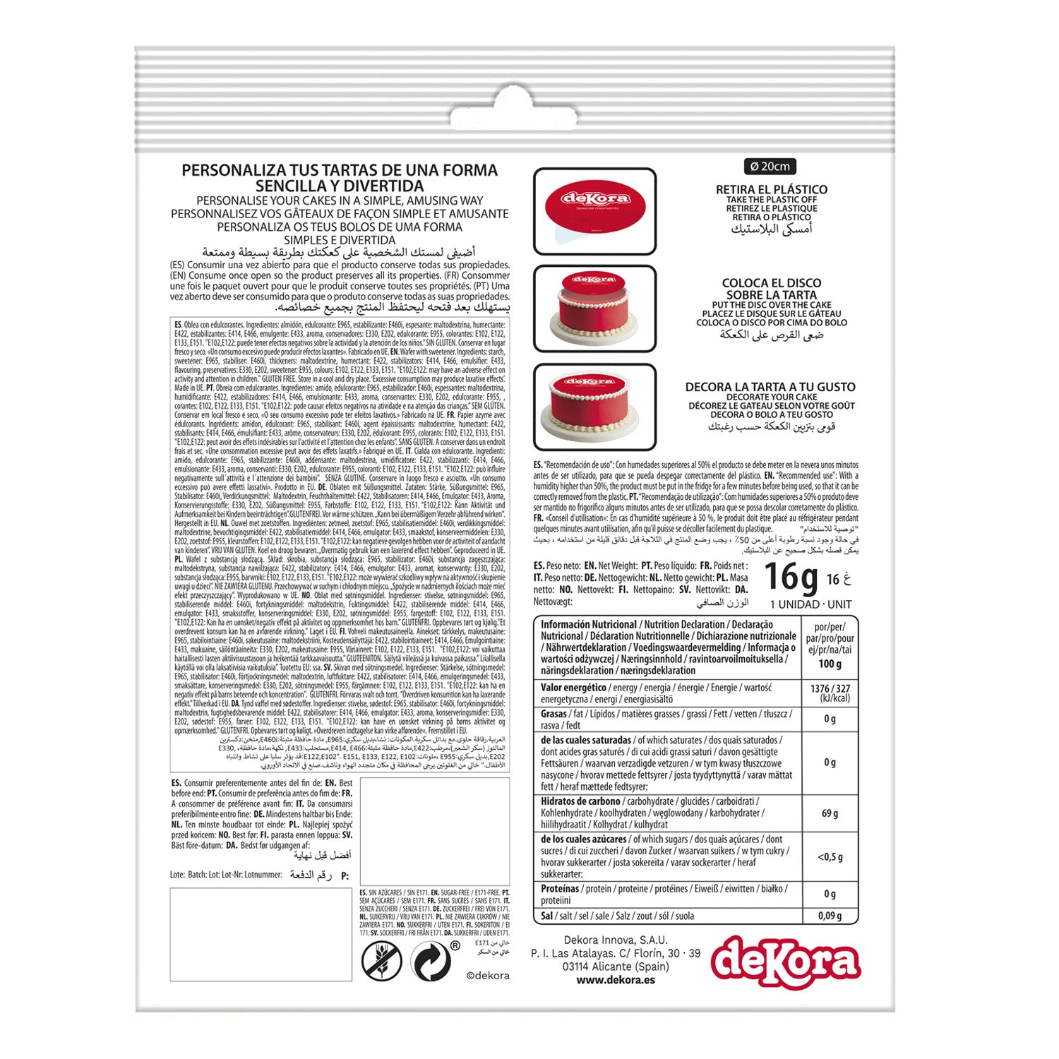 DISCO COMESTÍVEL PARA BOLOS PATRULHA PATA 20CM