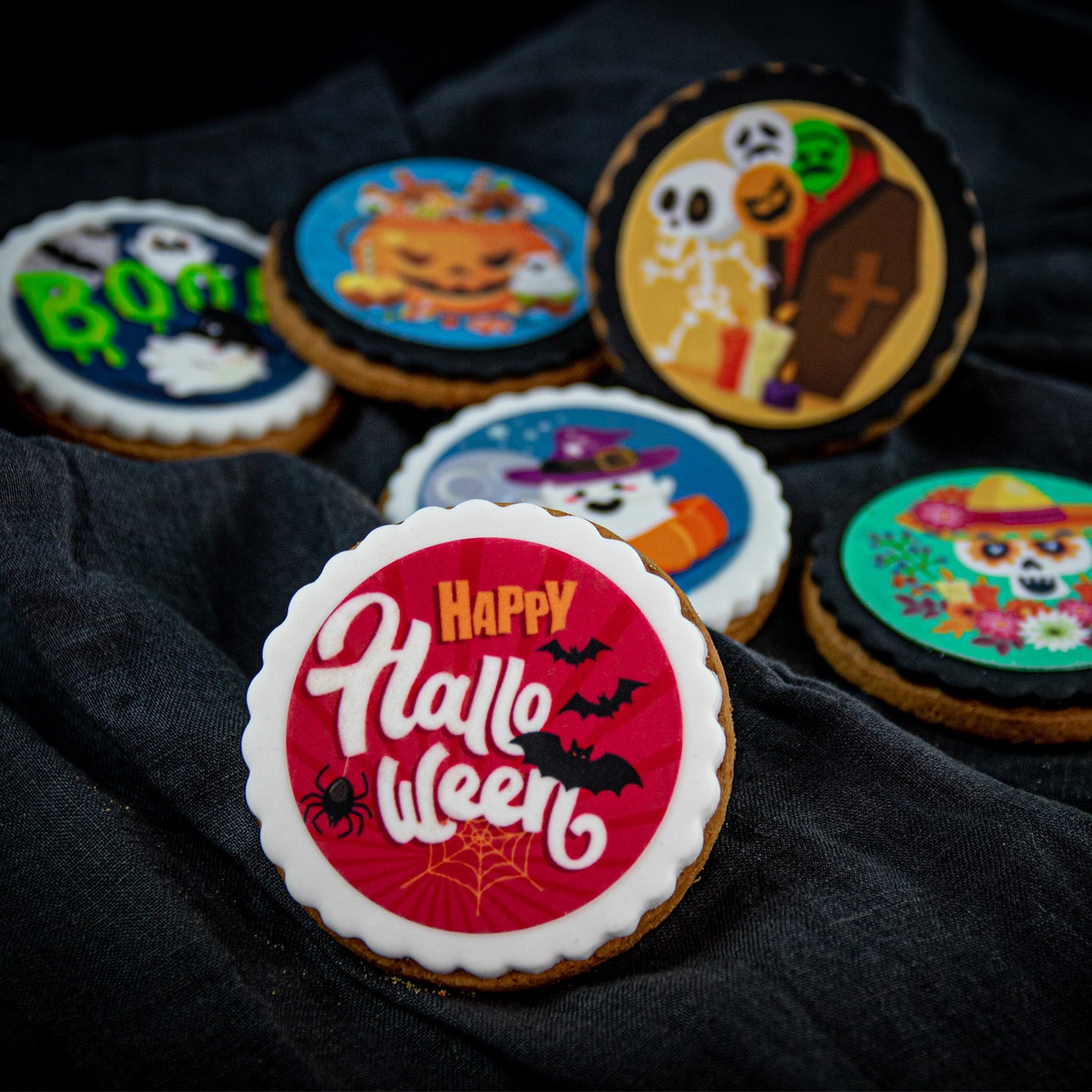 MIX DISCHI ALIMENTARI HALLOWEEN 6U Ø 5,8CM