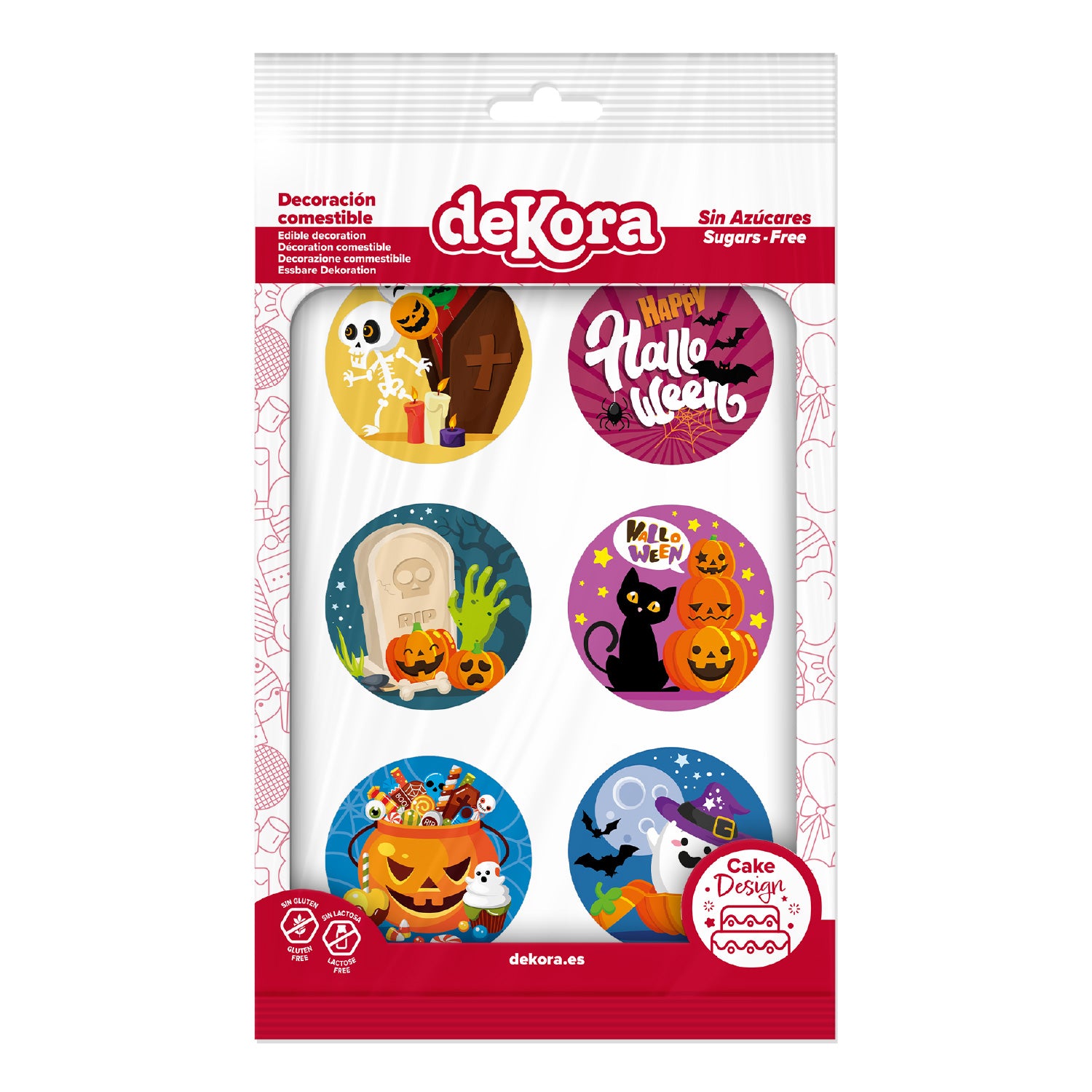 MIX EDIBLE HALLOWEEN DISCS ZERO 6U Ø 5.8CM A5