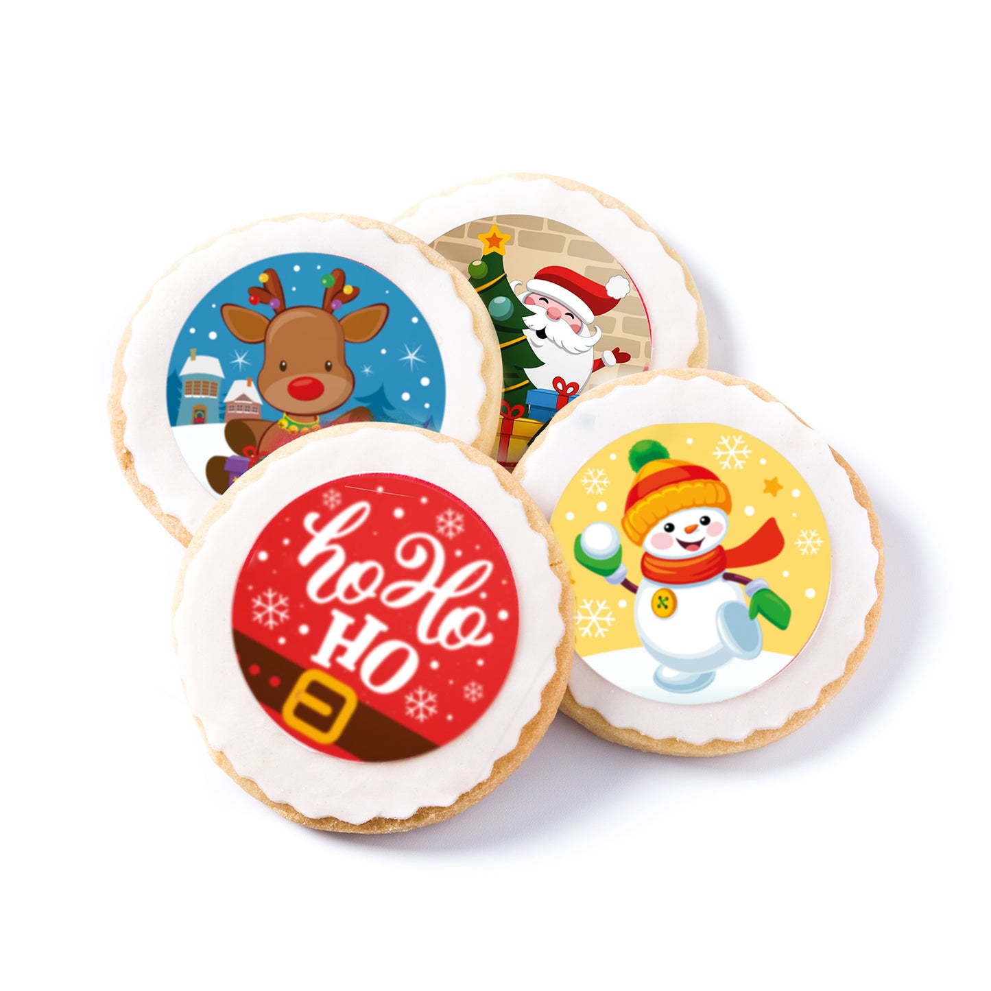 MIX DISQUES COMESTIBLES NOËL 6U Ø 5,8CM