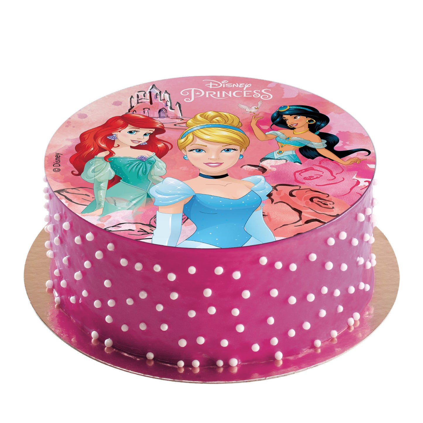 DISQUES COMESTIBLES GATEAU PRINCESSES 20CM
