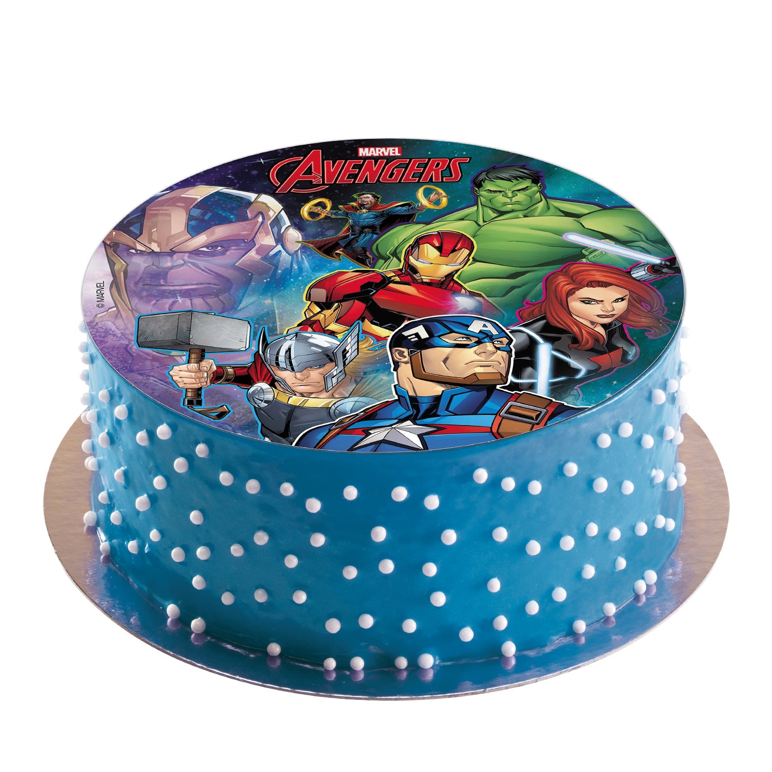 DISCO COMMESTIBLE TORTA AVENGERS 20CM