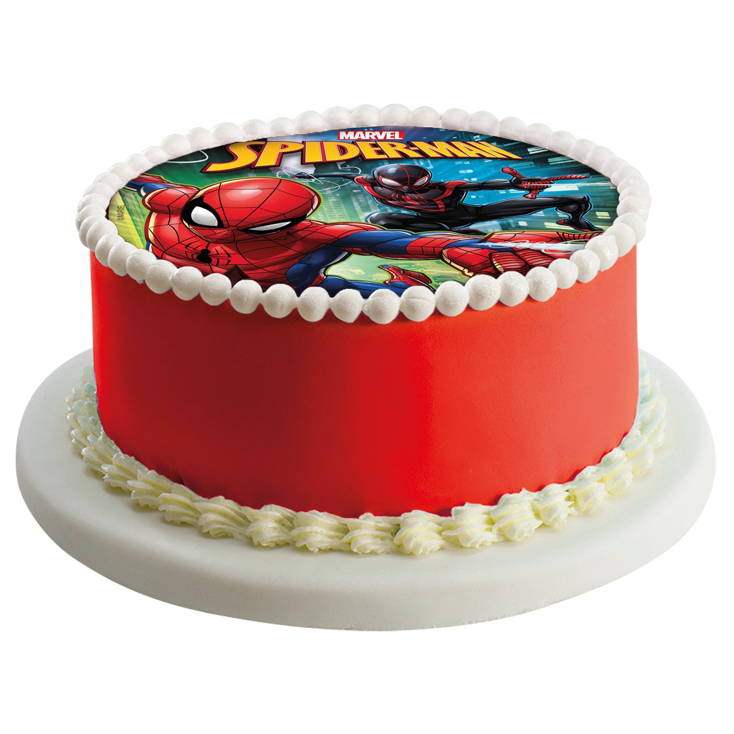 DISCO COMESTIBLE TARTA SPIDERMAN ZERO 20CM