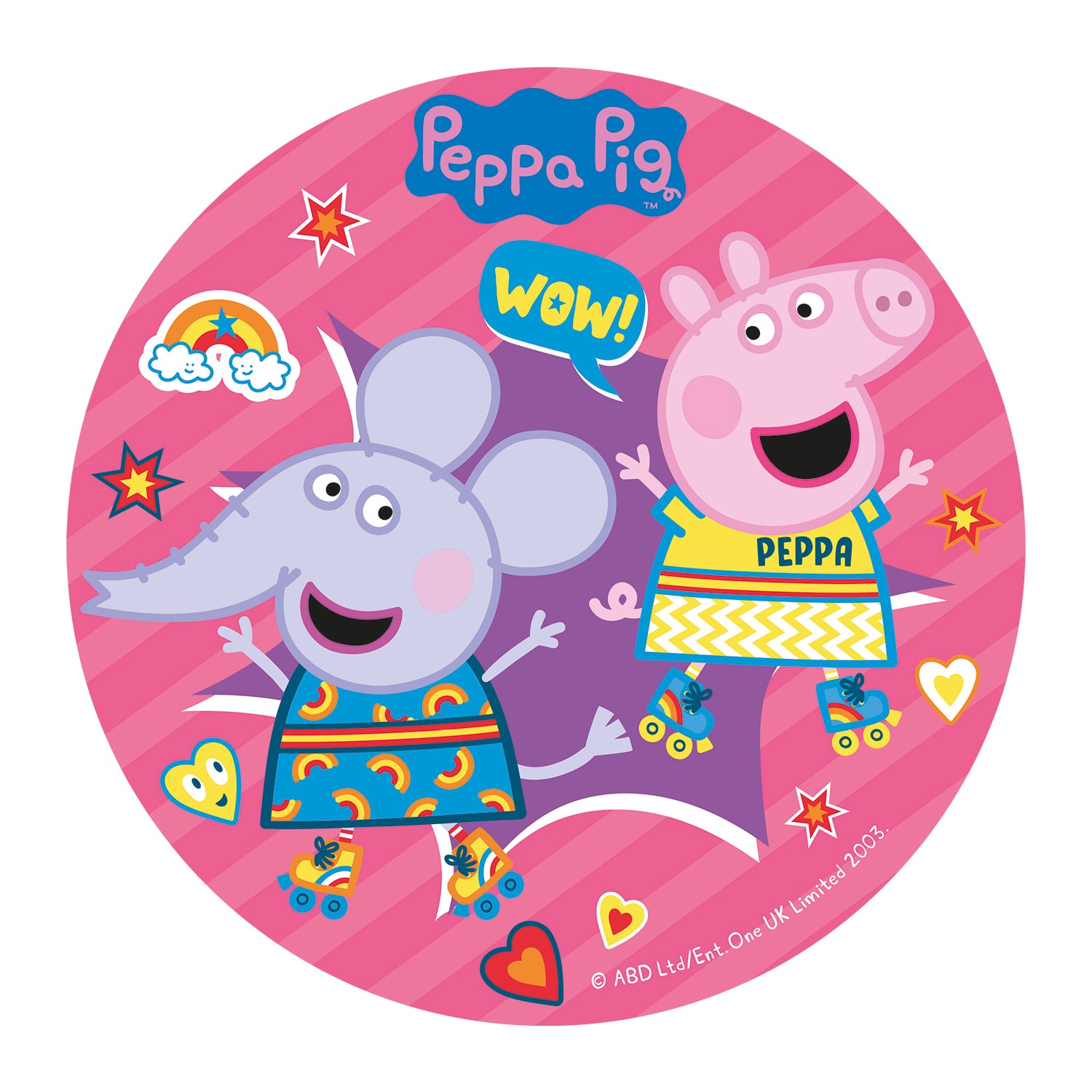 DISCO COMESTIBLE TARTA PEPPA PIG ZERO 20CM