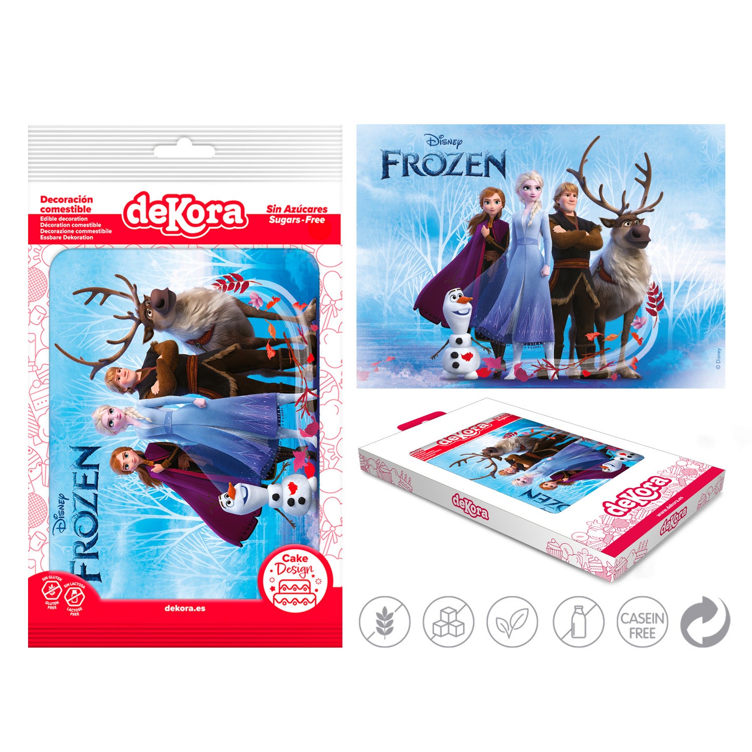 FONDANT DECORAÇÃO BOLO FROZEN A5 14,8X21CM