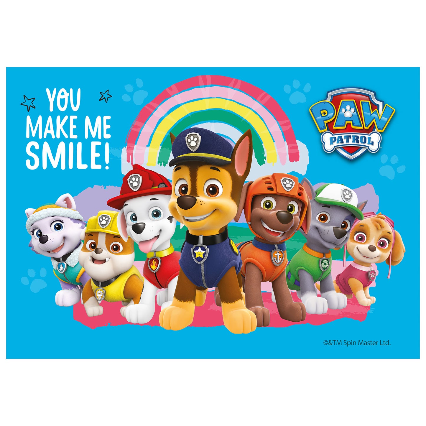 FONDANT DECORAZIONE TORTE PAW PATROL A5 14,8X21CM