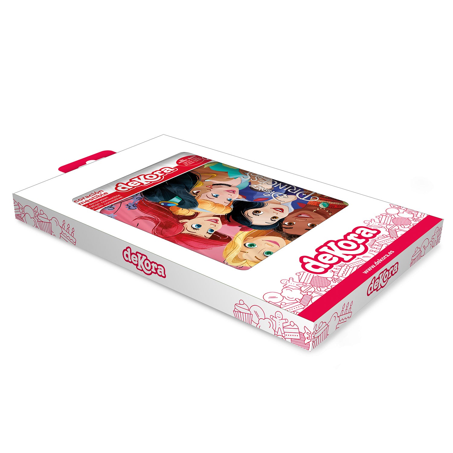 DISNEY PRINCESS FONDANT DECORATION CAKE 14,8X21CM
