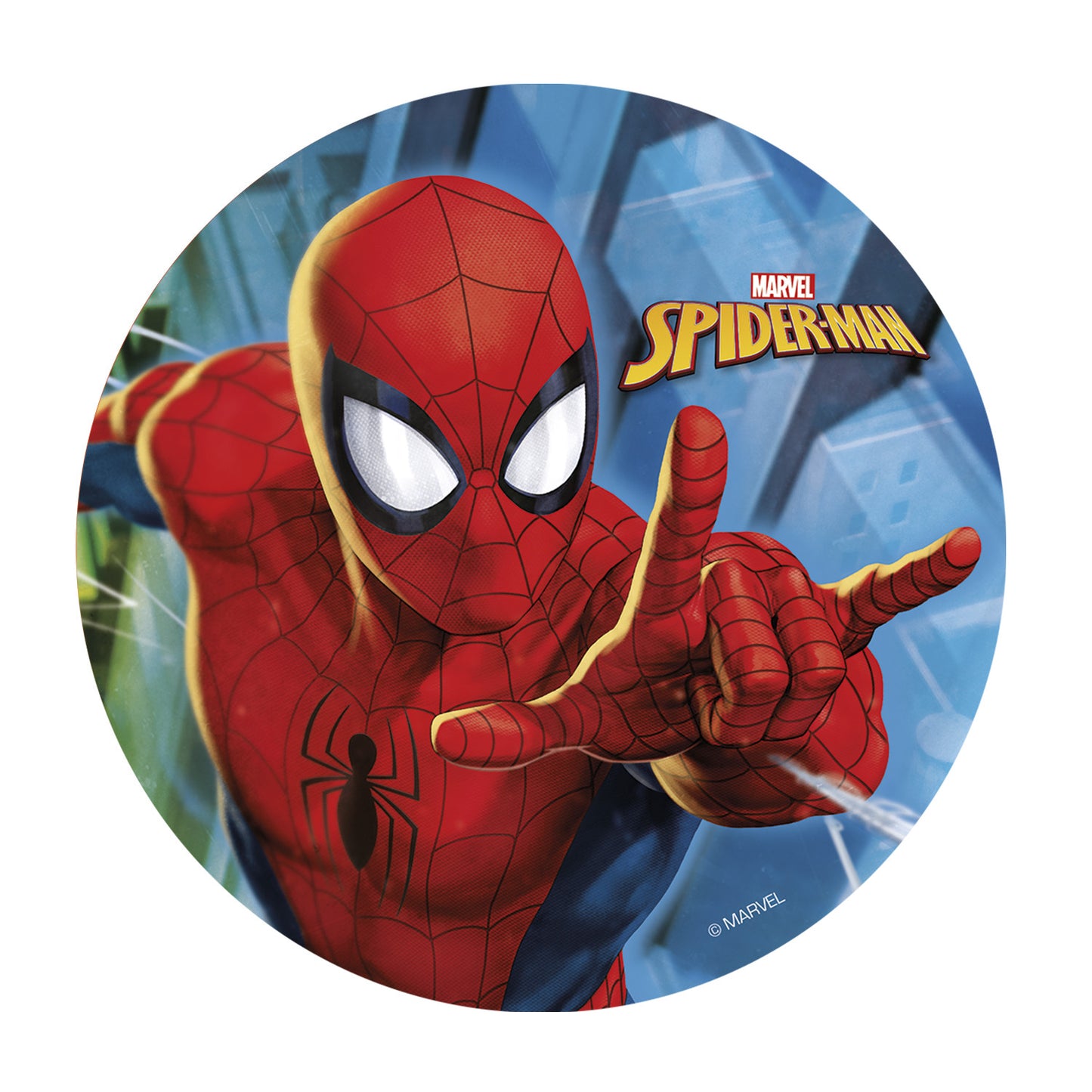 DISCOS COMMESTIBLES TORTA SPIDER-MAN 20CM