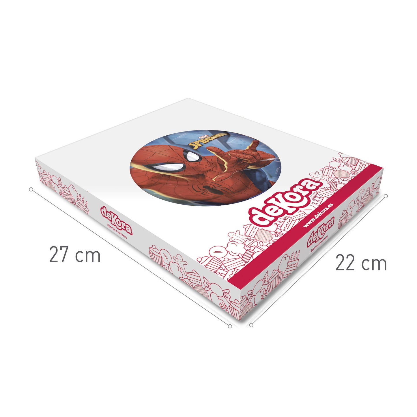 DISCOS COMMESTIBLES TORTA SPIDER-MAN 20CM