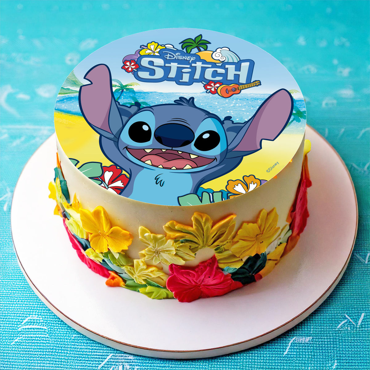 DISCO COMESTIBLE TARTA STITCH 20CM