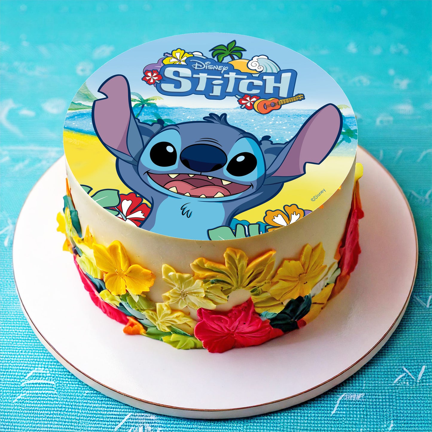 DISCO COMESTIBLE TARTA STITCH 20CM
