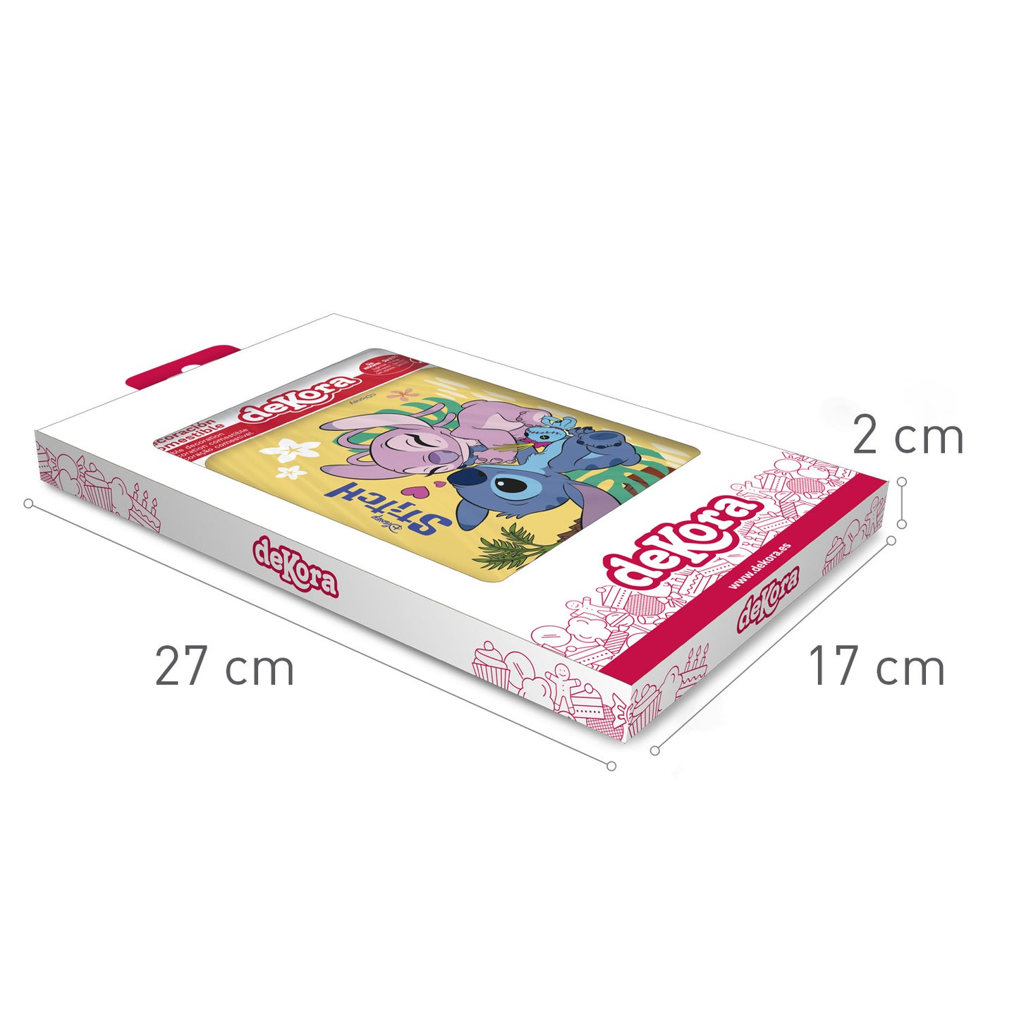 FOGLIO COMMESTIBILE PER TORTA STITCH 14,8X21CM A5