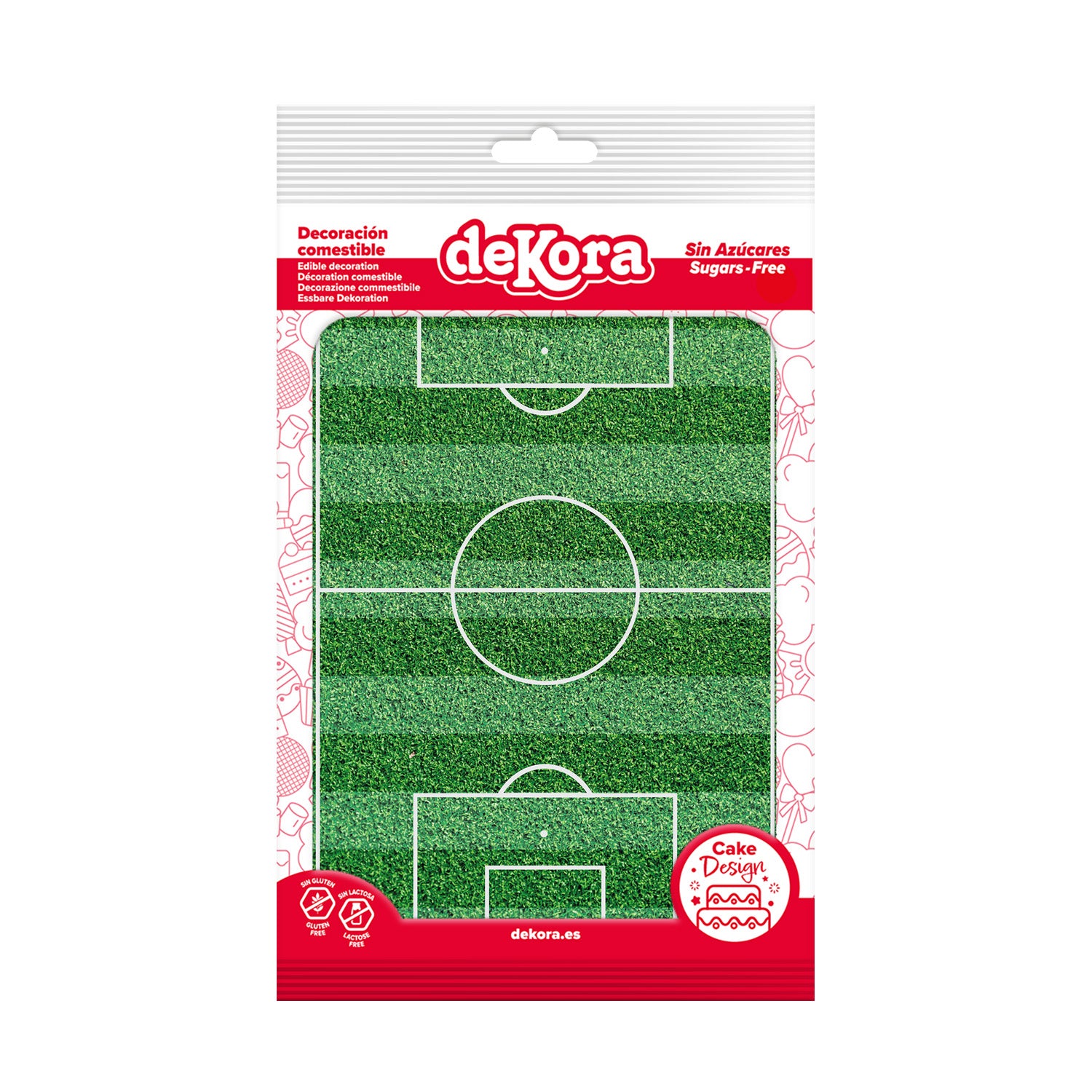 LÁMINA COMESTIBLE TARTA CAMPO FUTBOL 14,8X21CM A5
