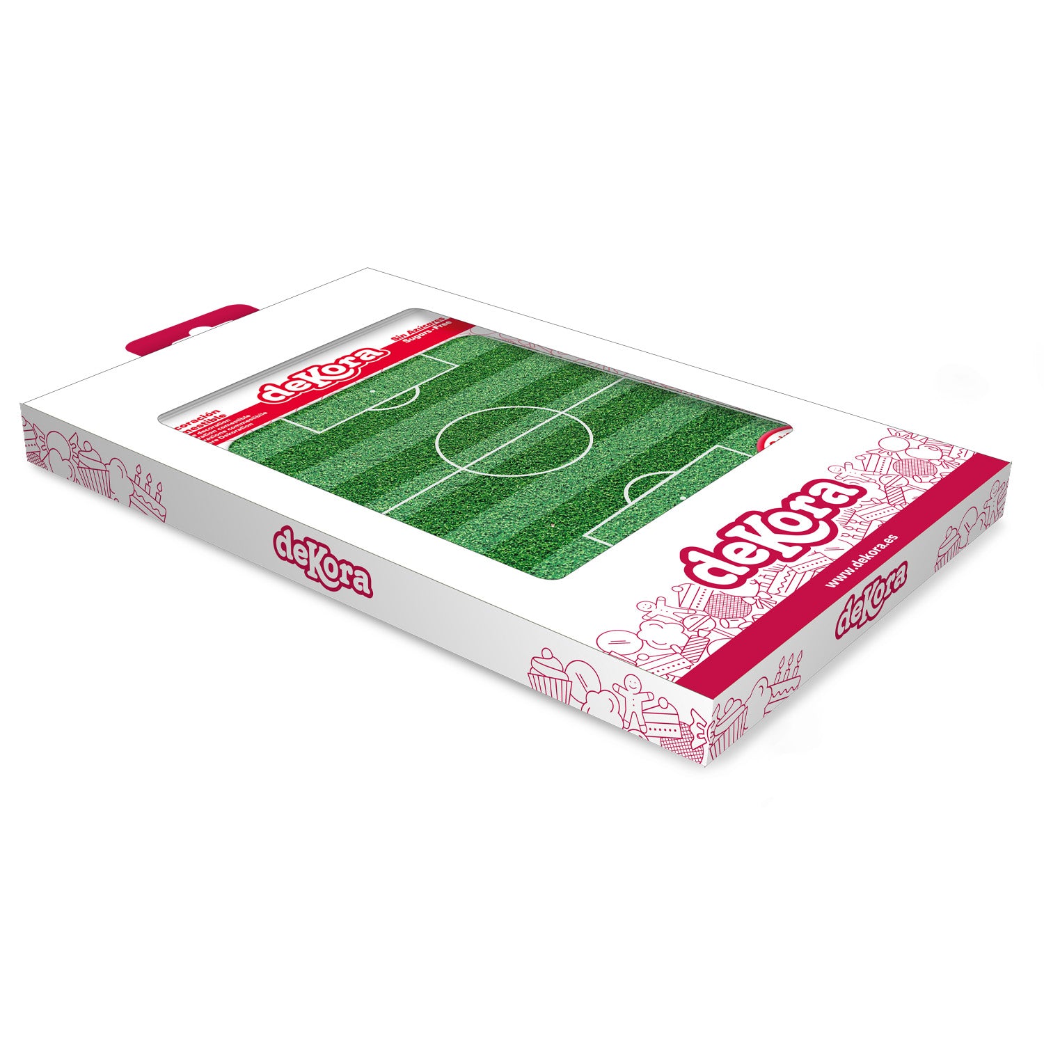 LÁMINA COMESTIBLE TARTA CAMPO FUTBOL 14,8X21CM A5