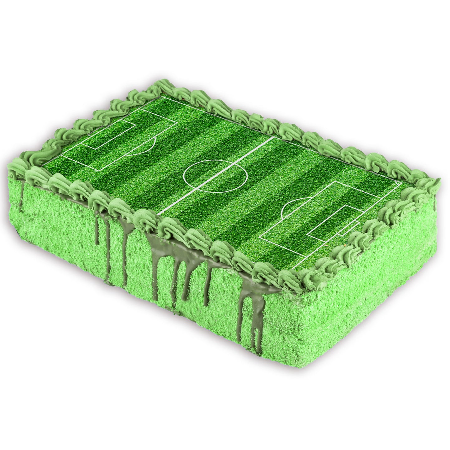 CAMPO FUTEBOL COMESTÍVEL PARA DECORAR BOLOS 14,8X21CM A5