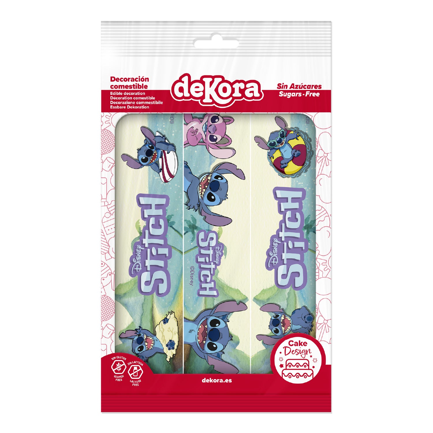 RIBBONS FONDANT DECORATION STITCH & ANGEL A5 14,8X21CM