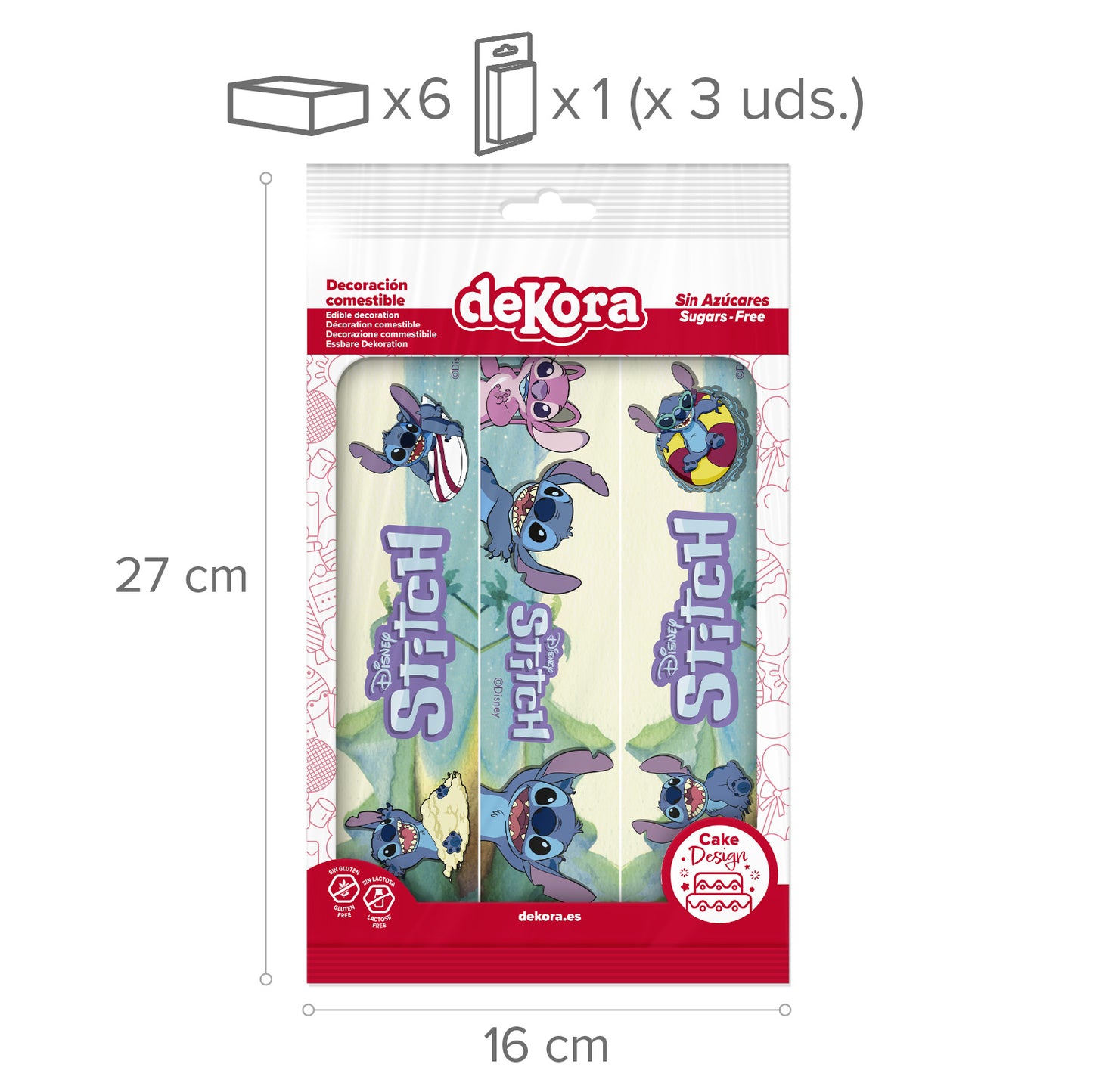 RIBBONS FONDANT DECORATION STITCH & ANGEL A5 14,8X21CM