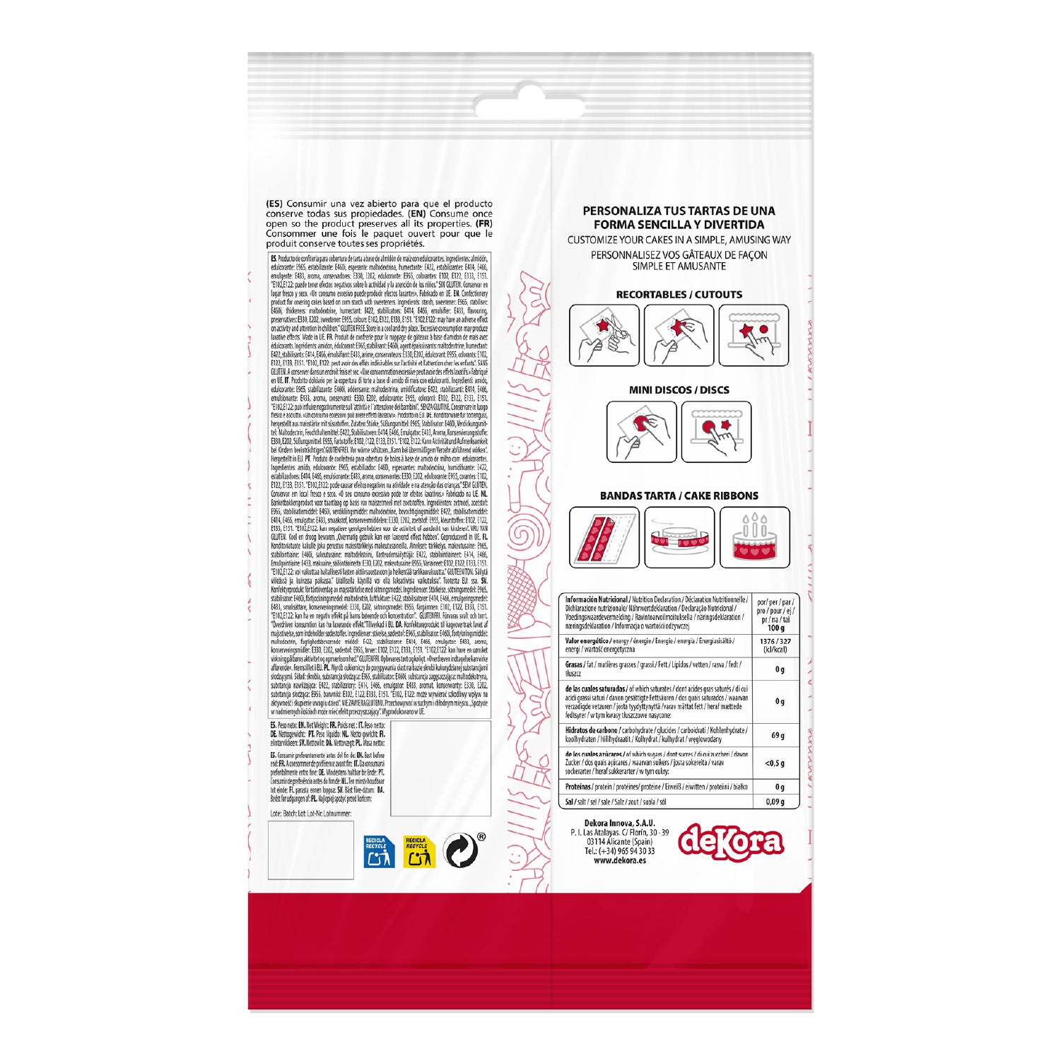 RIBBONS  FONDANT DECORAÇÃO PAW PATROL A5 14,8X21CM