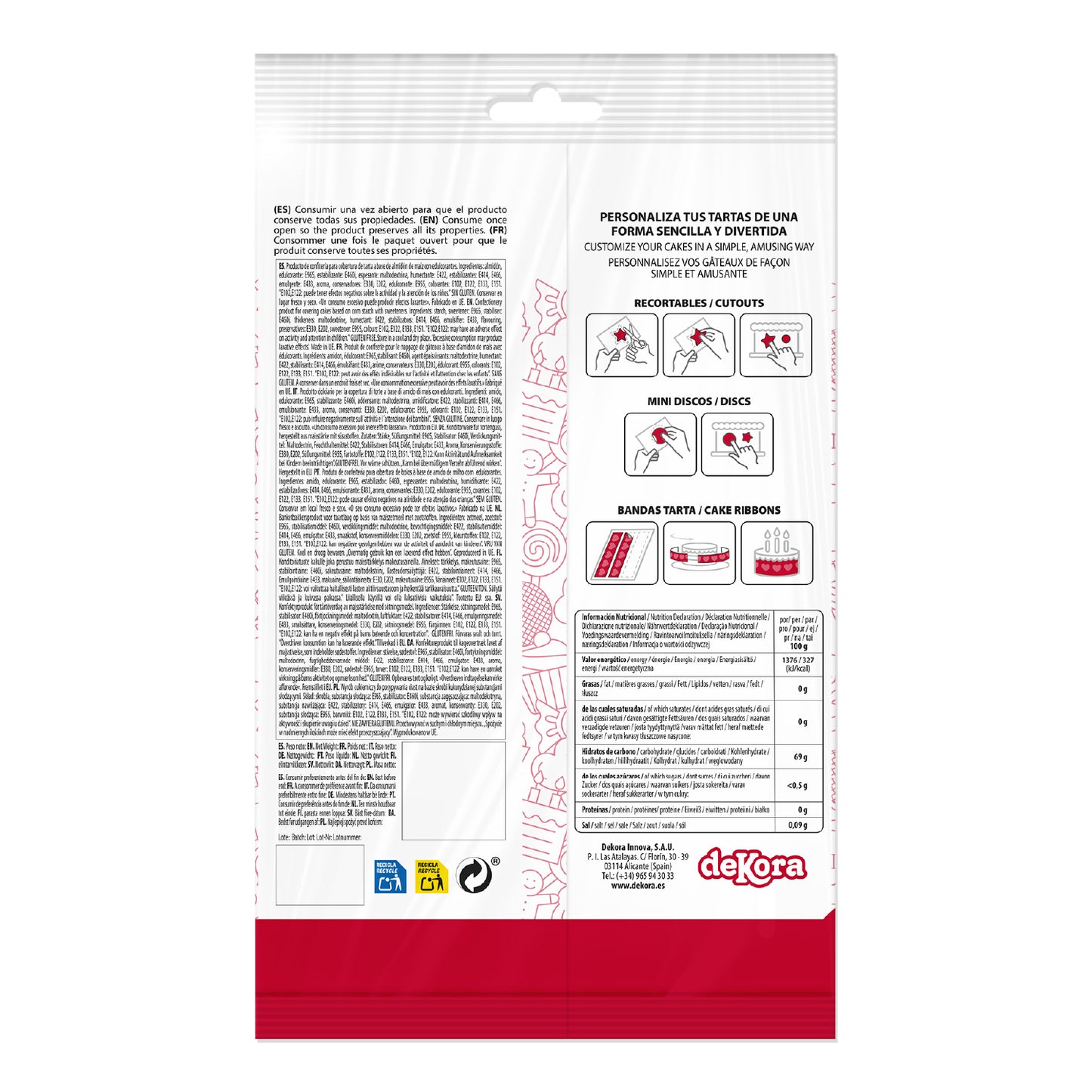 RIBBONS  FONDANT DECORAÇÃO PAW PATROL A5 14,8X21CM