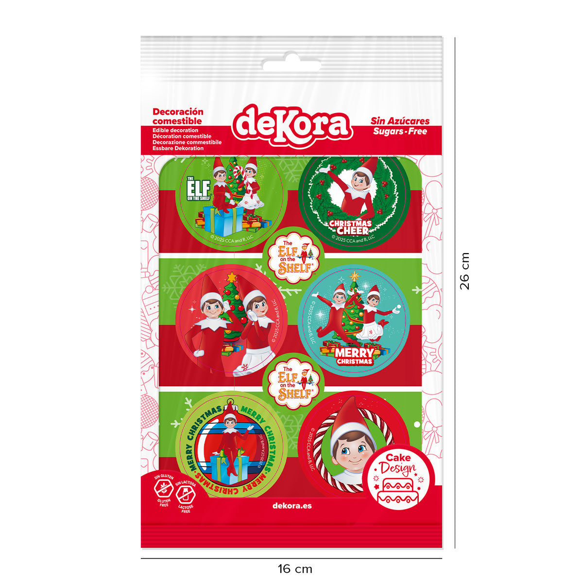 MIX DISQUES COMESTIBLES THE ELF 6U Ø 5,8CM