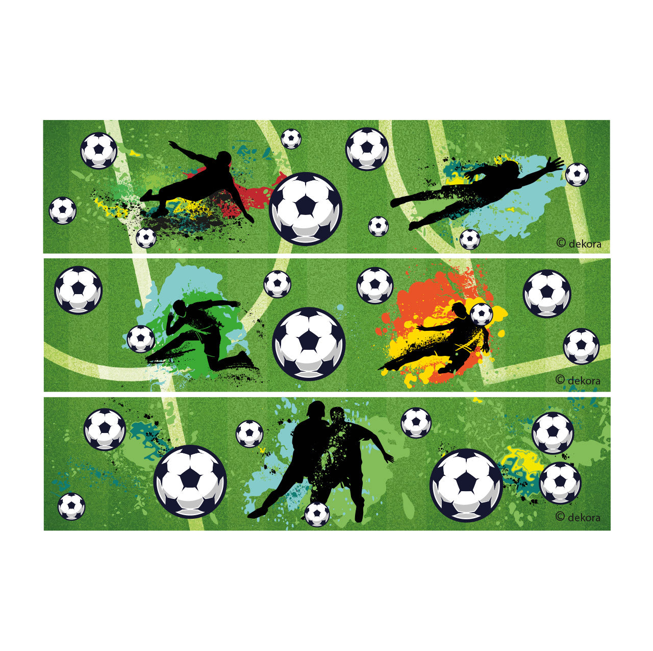 RIBBONS  FONDANT DECORAÇÃO FUTEBOL A5 14,8X21CM
