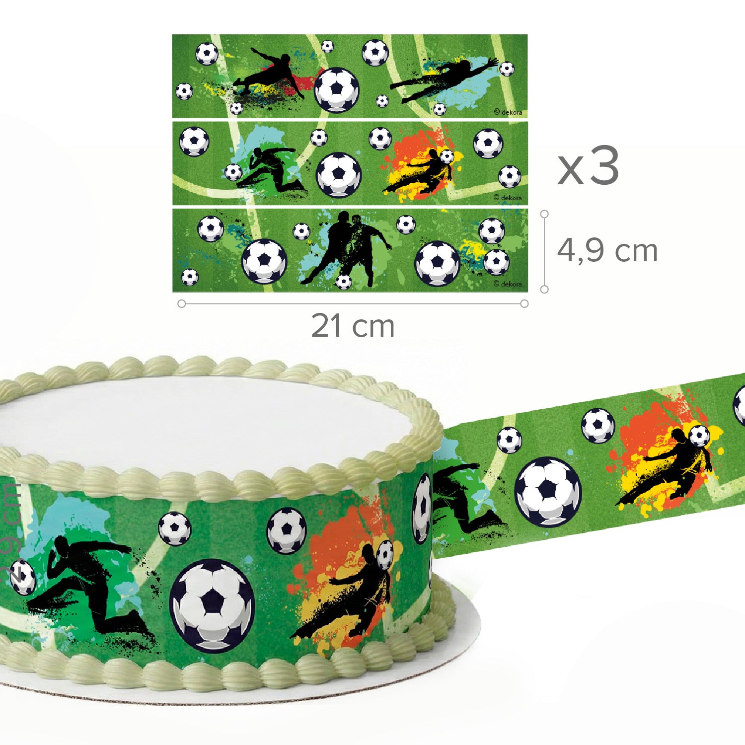 RIBBONS LAMINA COMESTIBLE FUTBOL A5 14,8X21CM