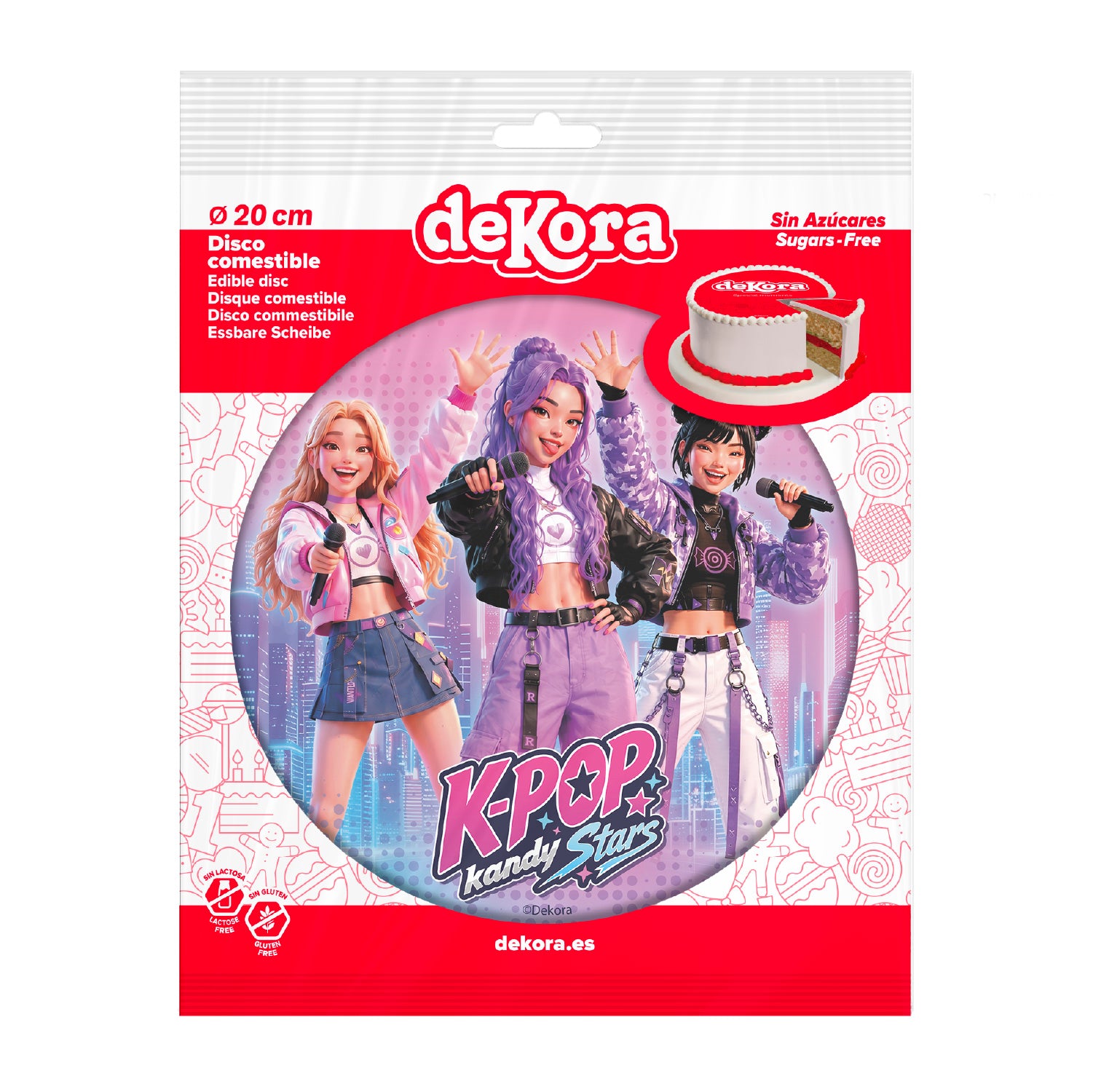 DISCO COMESTIBLE KPOP KANDY STARS 20CM