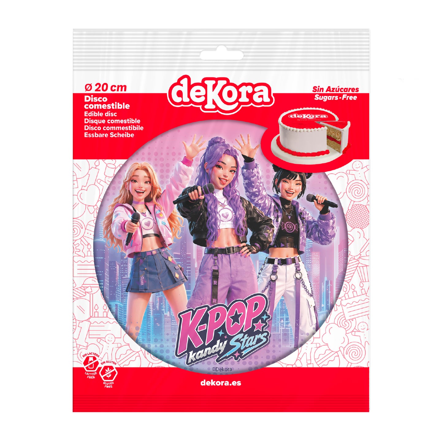 DISCO COMESTIBLE KPOP KANDY STARS 20CM