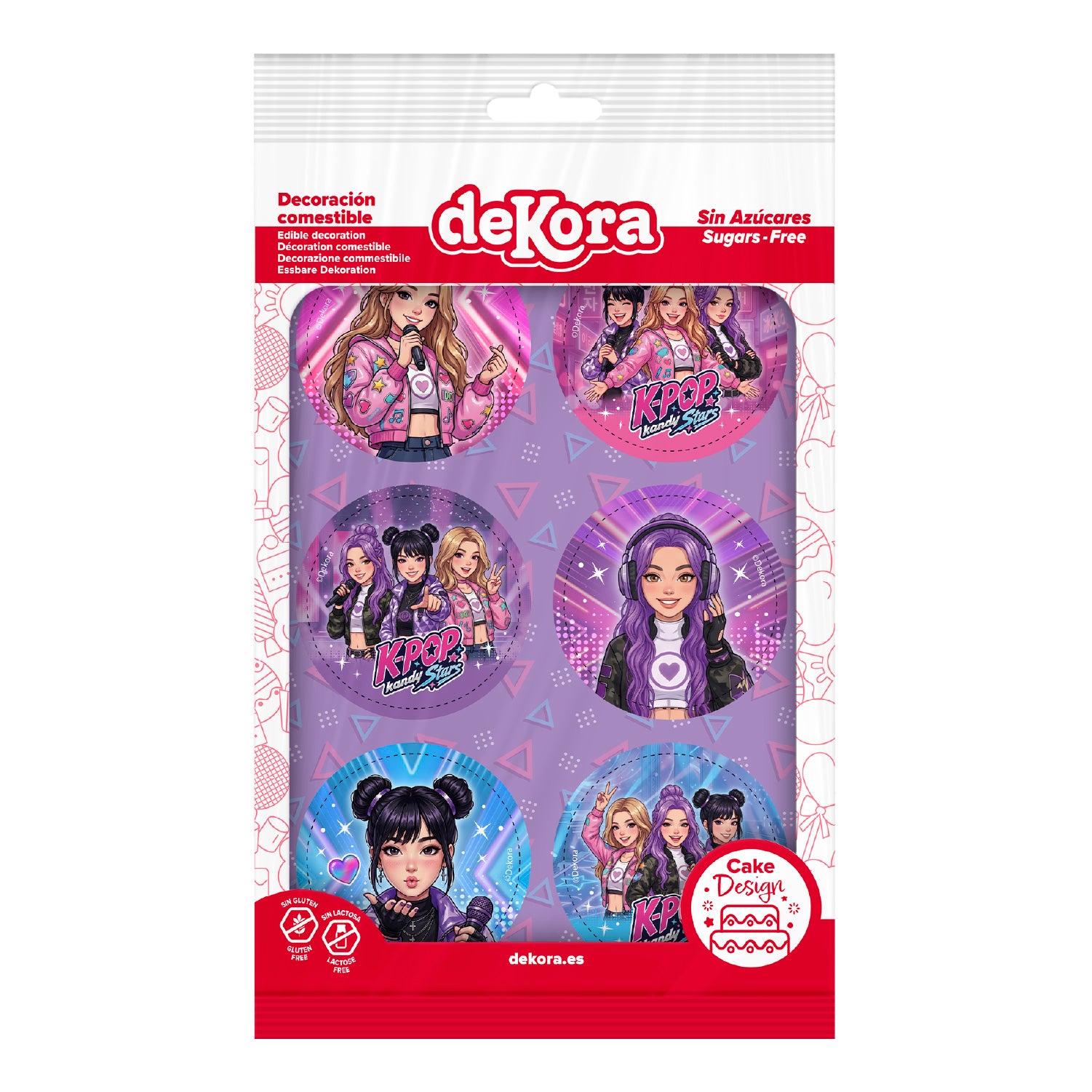 MIX EDIBLE DISCS KPOP ZERO 6U Ø 5,8CM