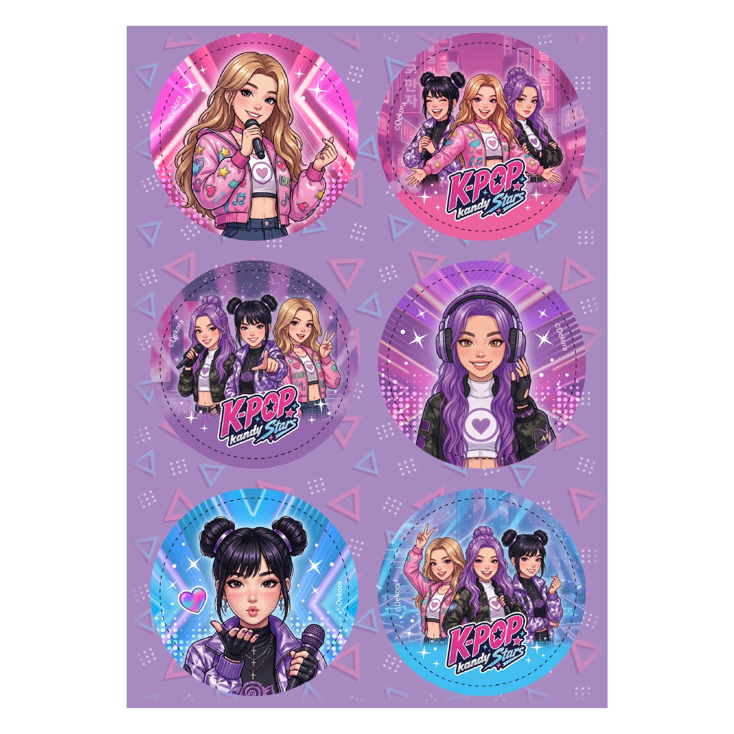 MIX EDIBLE DISCS KPOP ZERO 6U Ø 5,8CM